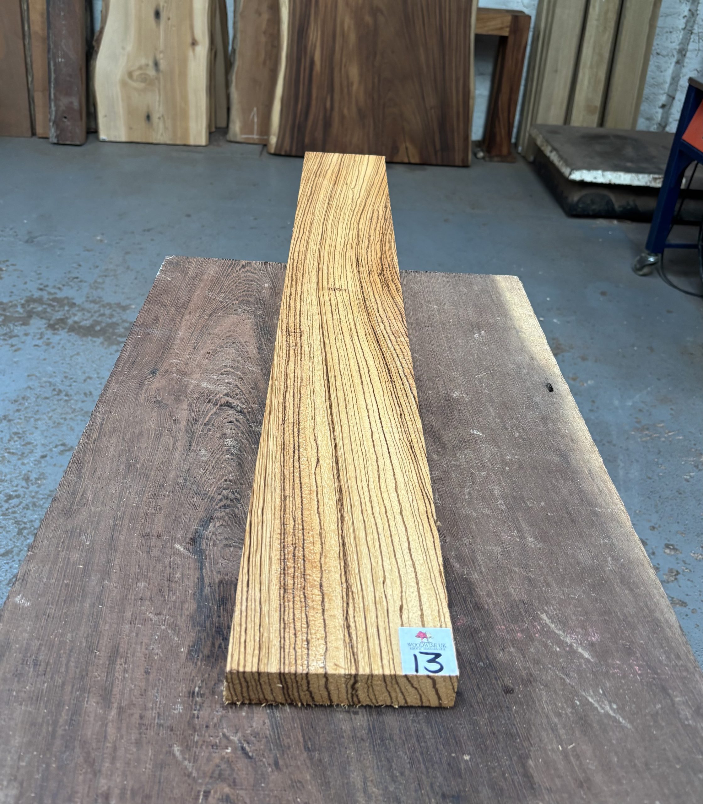 Zebrano 950x125x24 mm