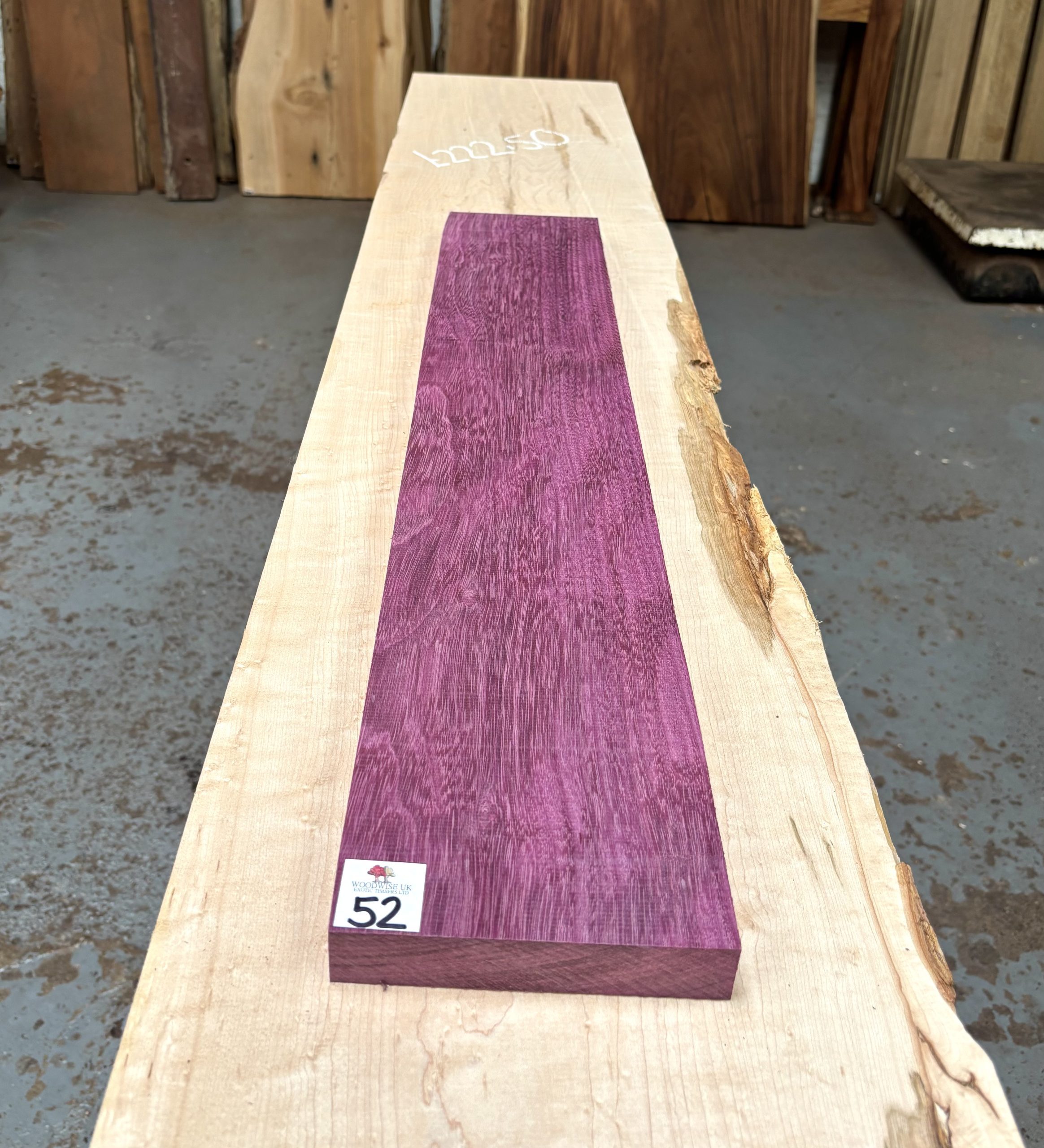 Purpleheart 815x145x26 mm