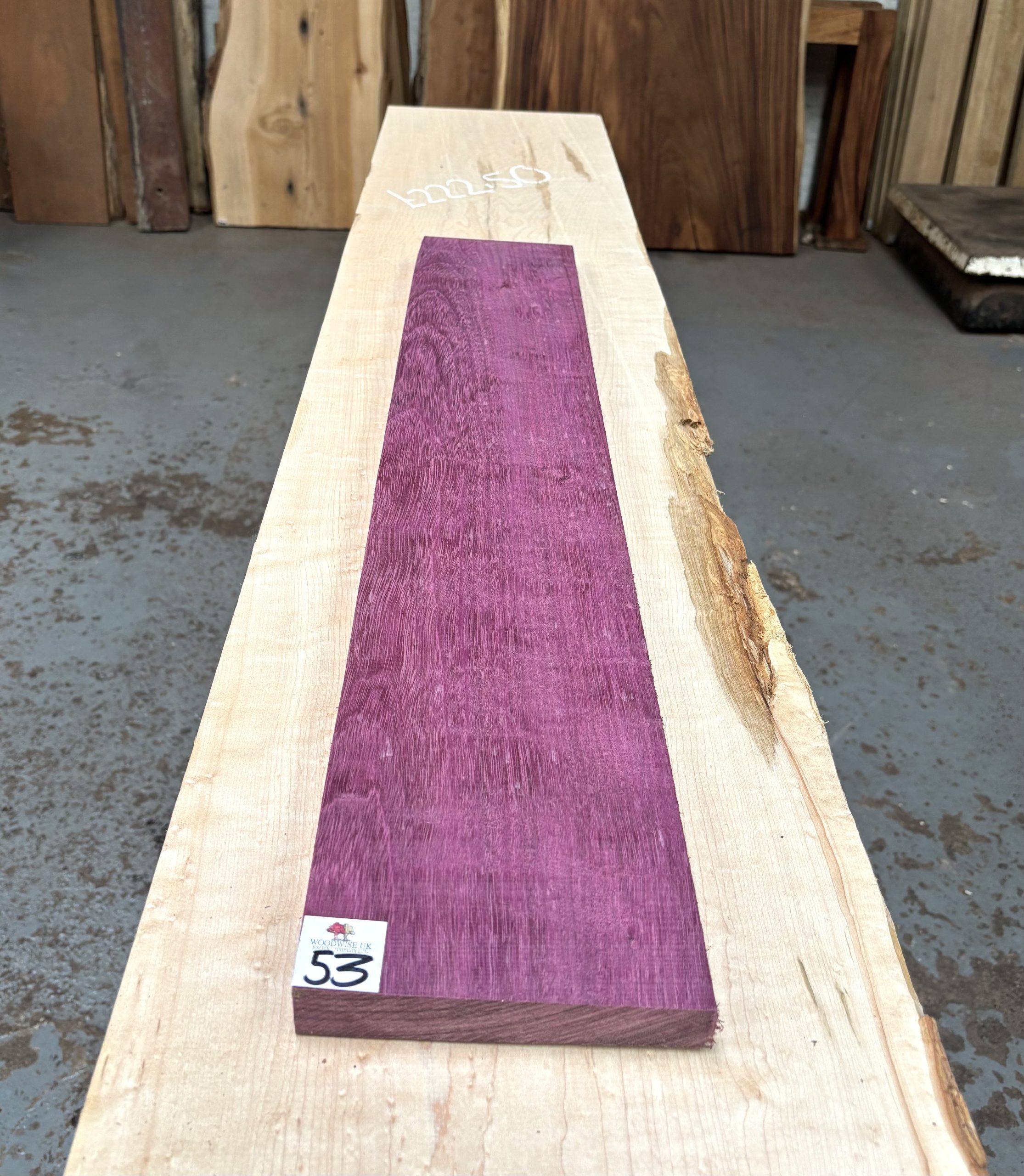 Purpleheart 825x145x22 mm