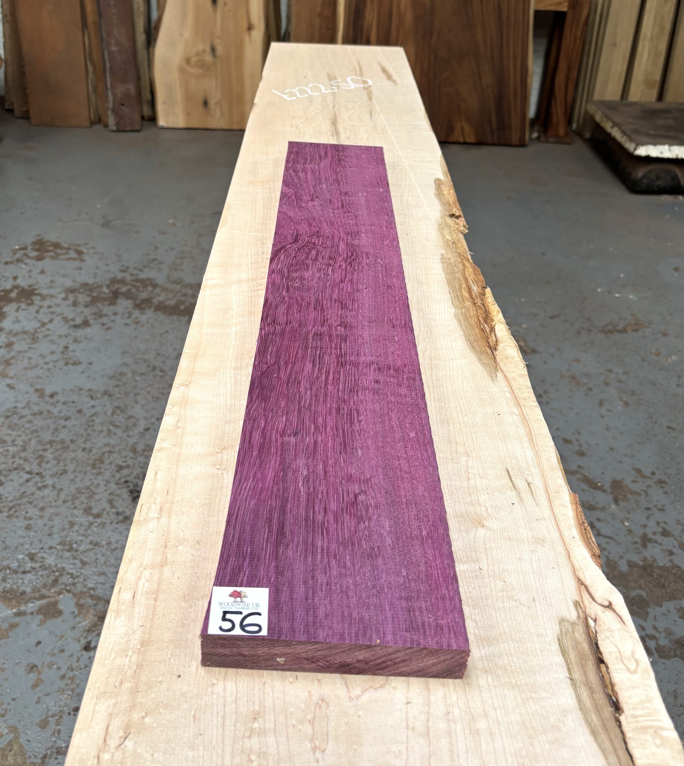 Purpleheart 815x130x25 mm