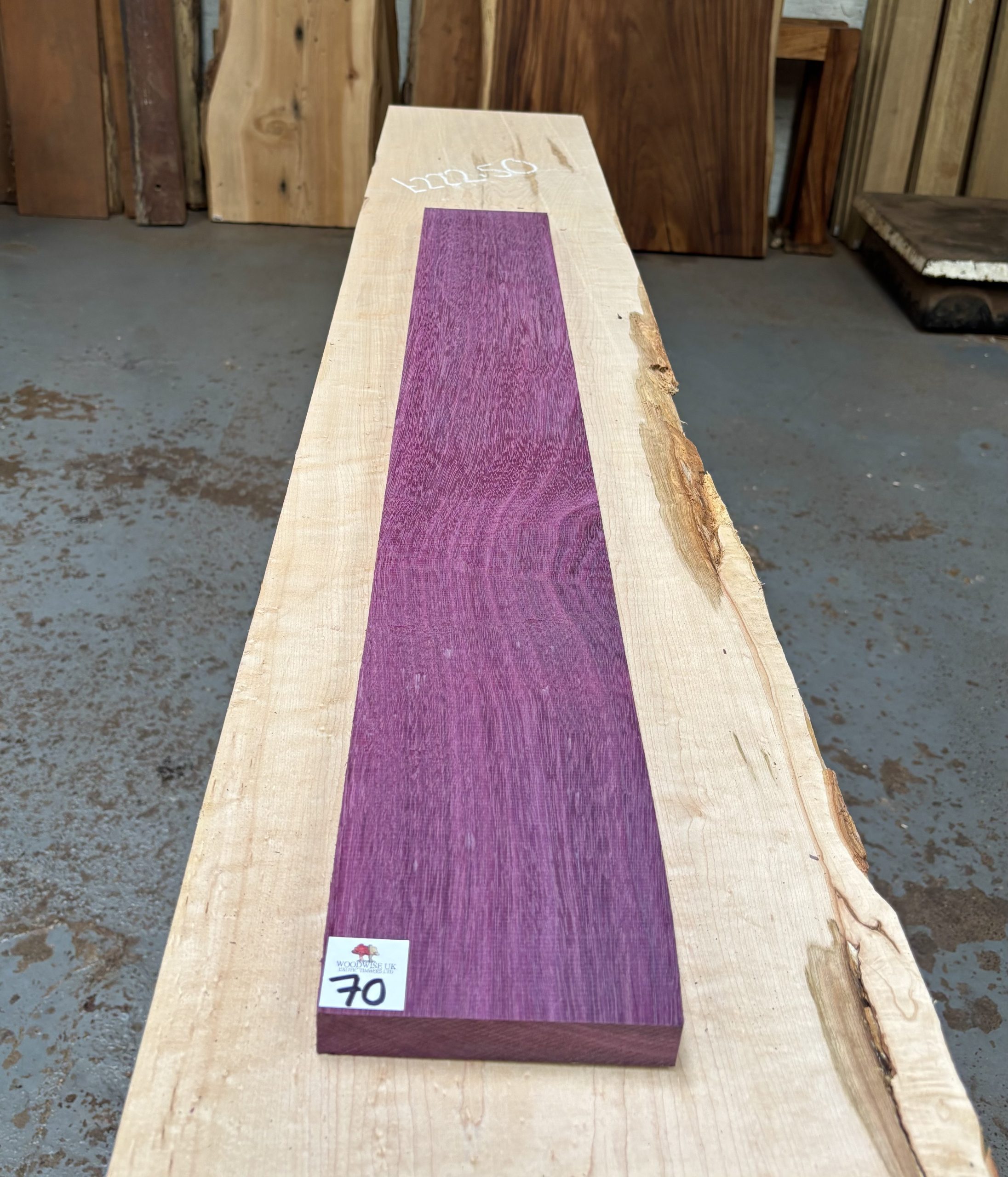 Purpleheart 1010x135x22 mm