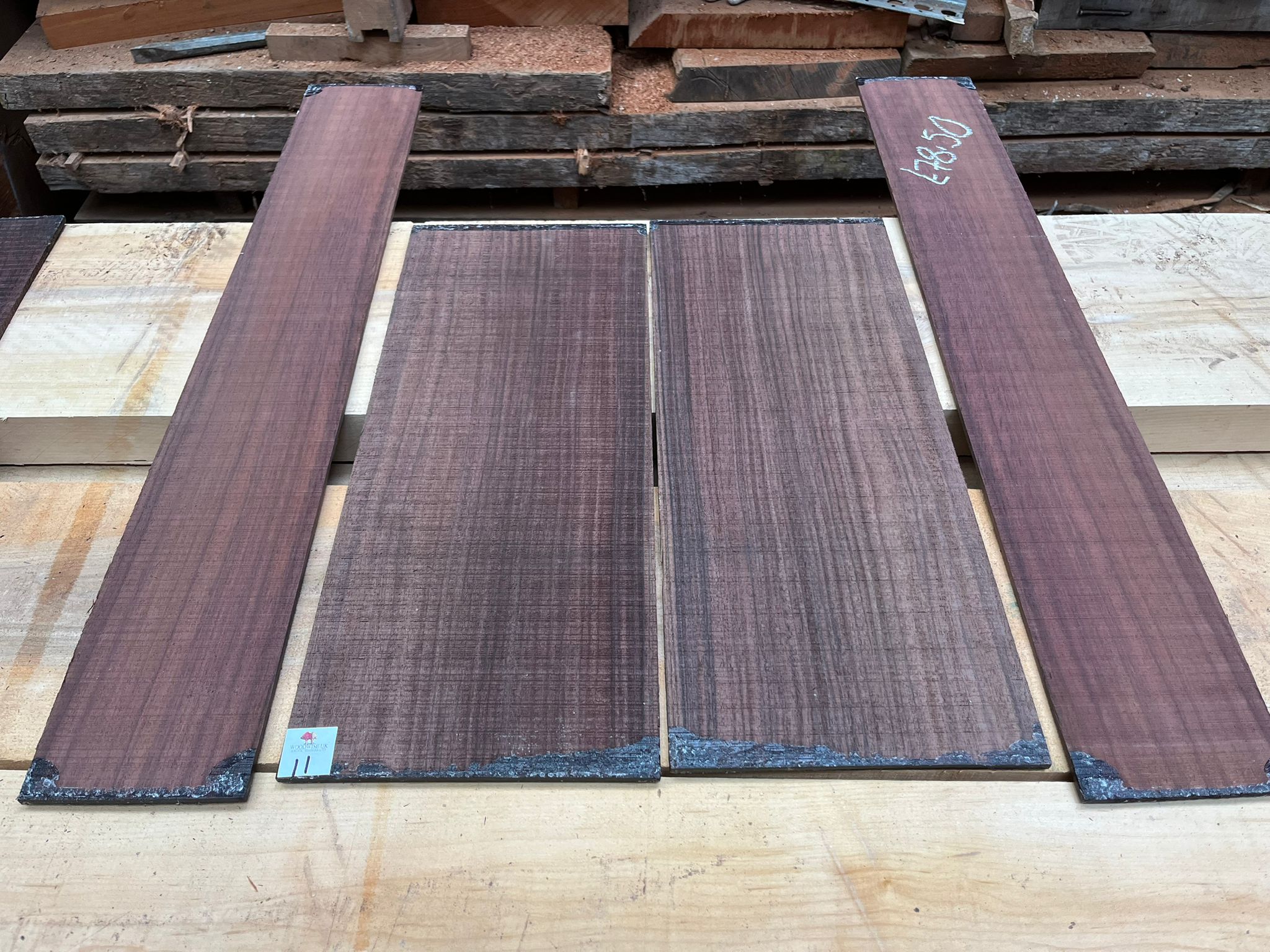 Indian Rosewood Guitar Back and Side Set IR11