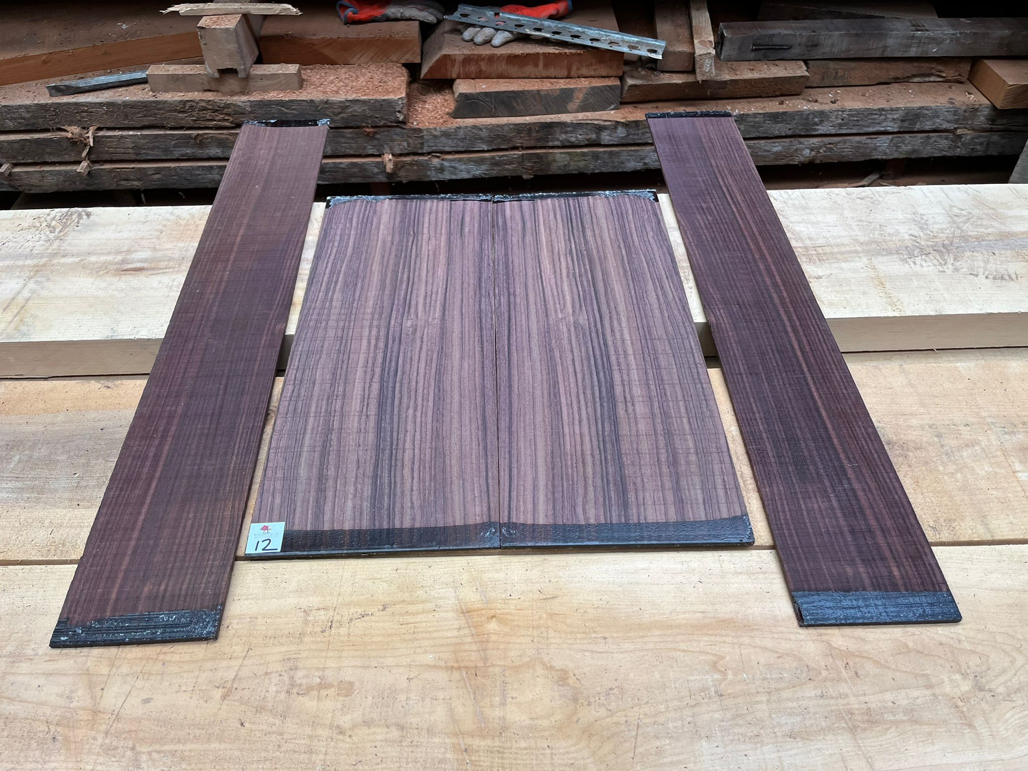 Indian Rosewood Guitar Back and Side Set IR12