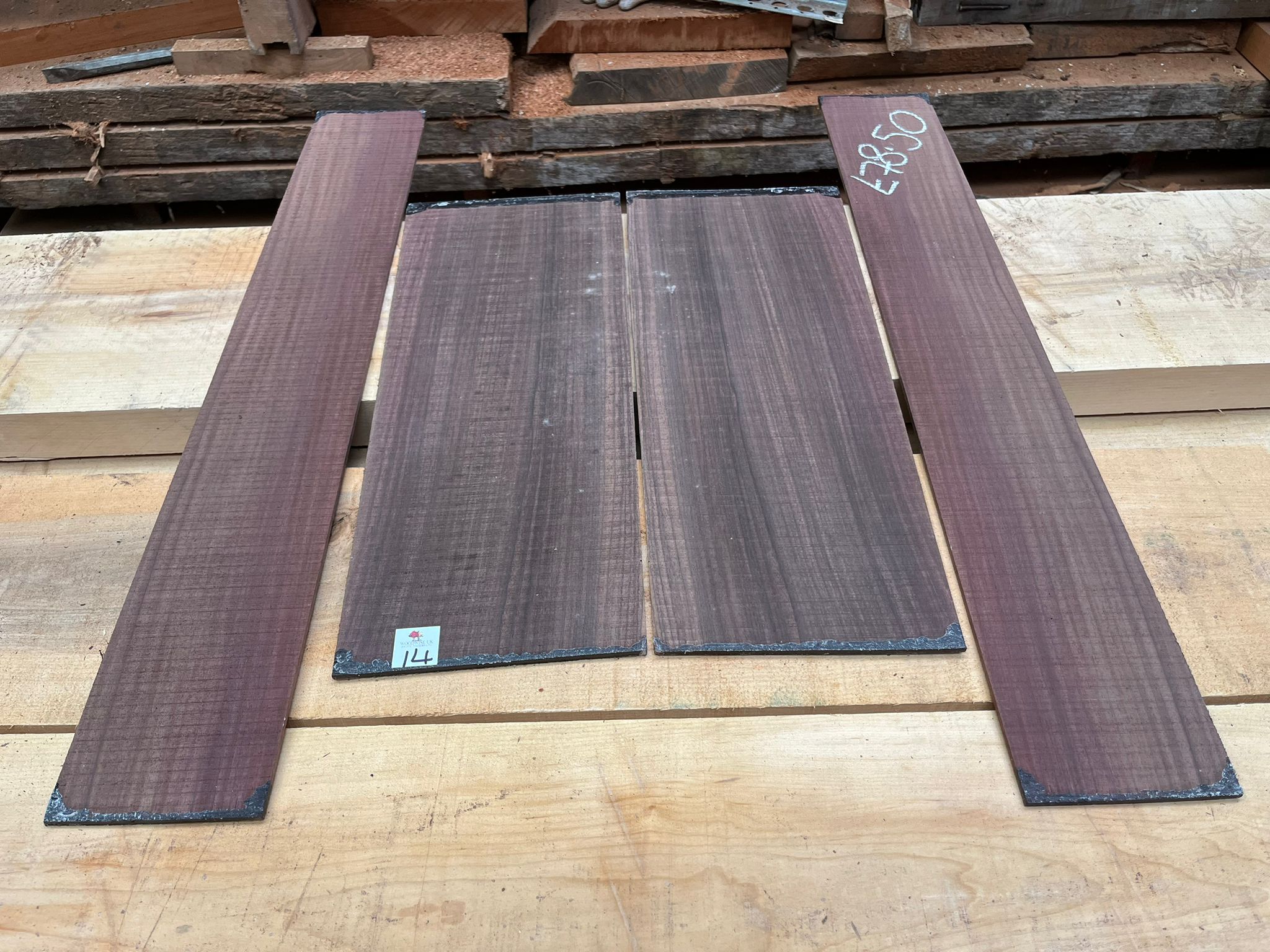 Indian Rosewood Guitar Back and Side Set IR14