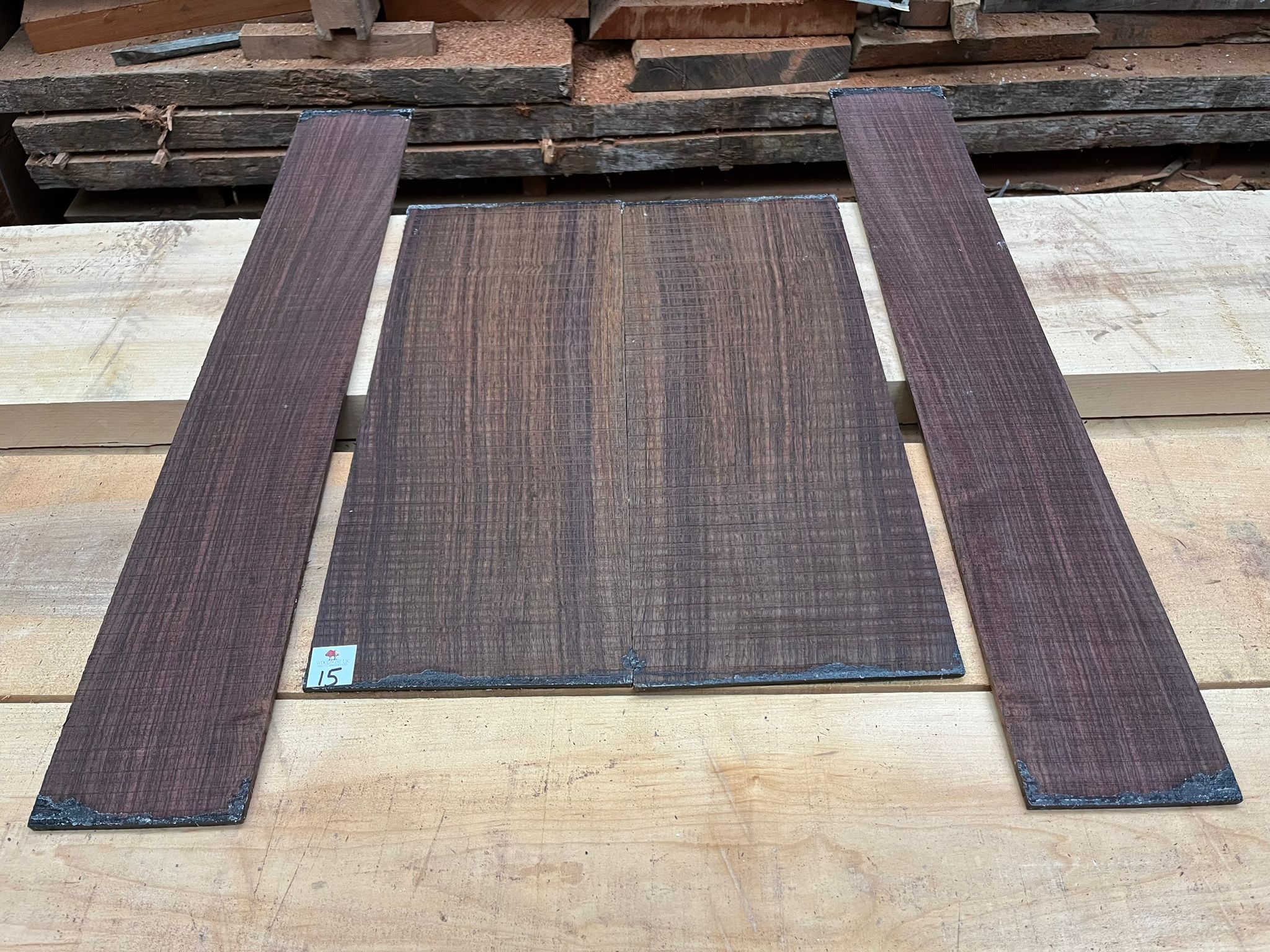 Indian Rosewood Guitar Back and Side Set IR15