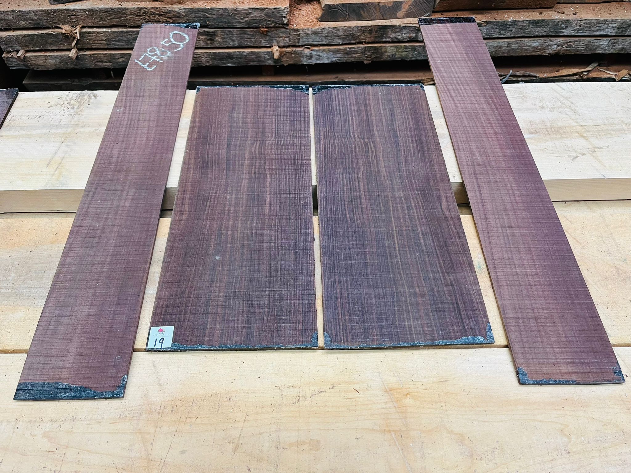 Indian Rosewood Guitar Back and Side Set IR19