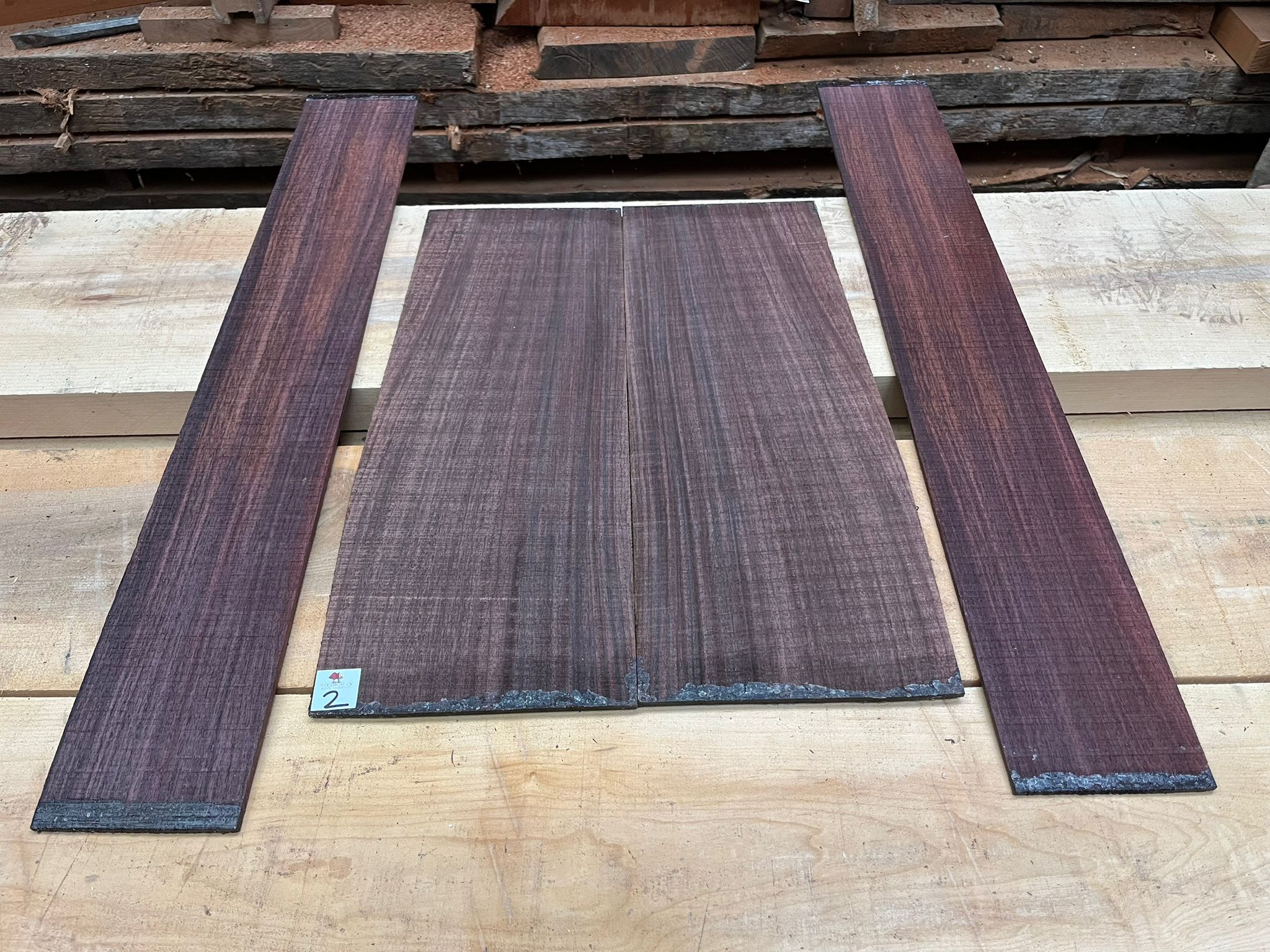 Indian Rosewood Guitar Back and Side Set IR2