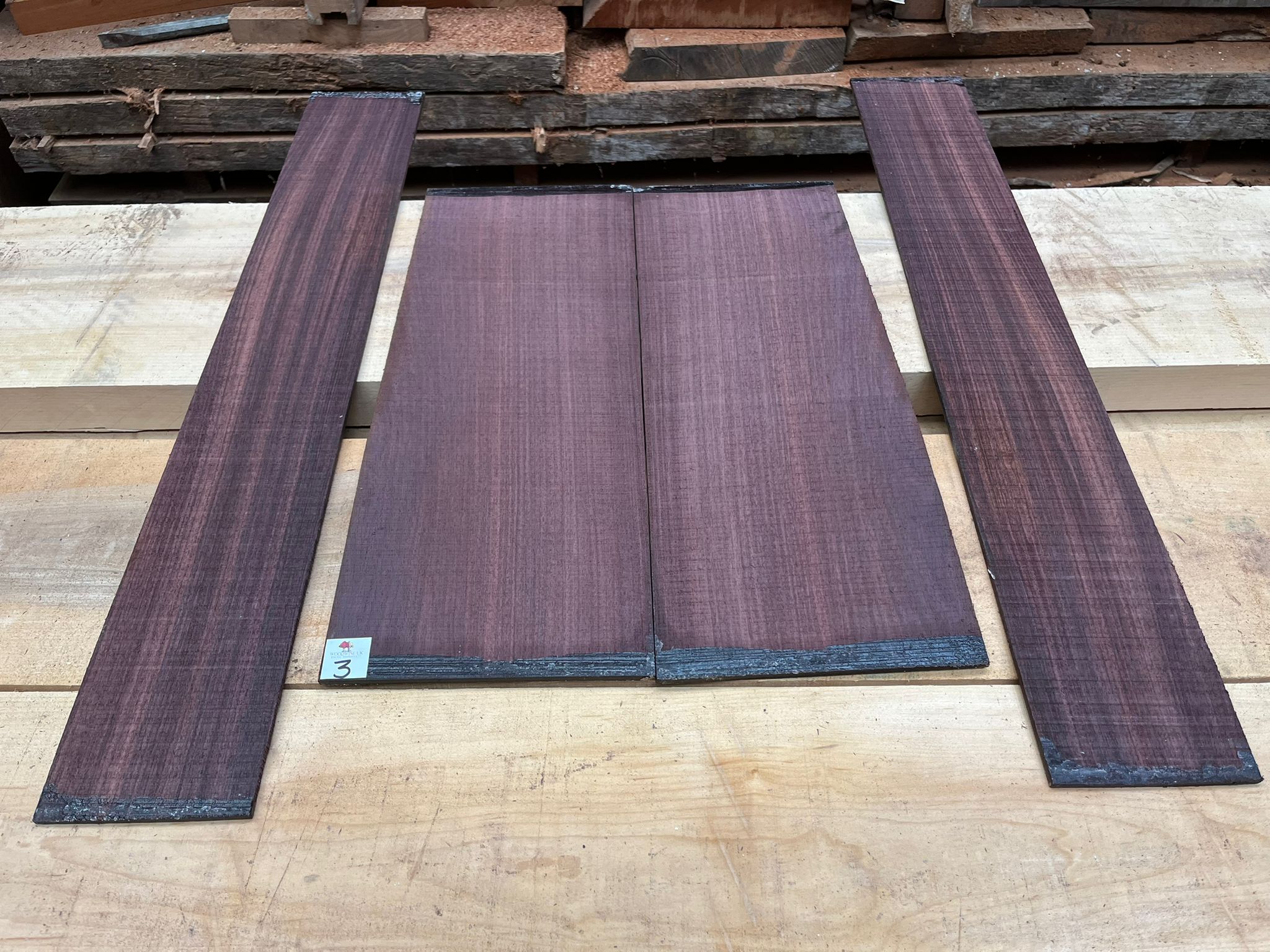 Indian Rosewood Guitar Back and Side Set IR3