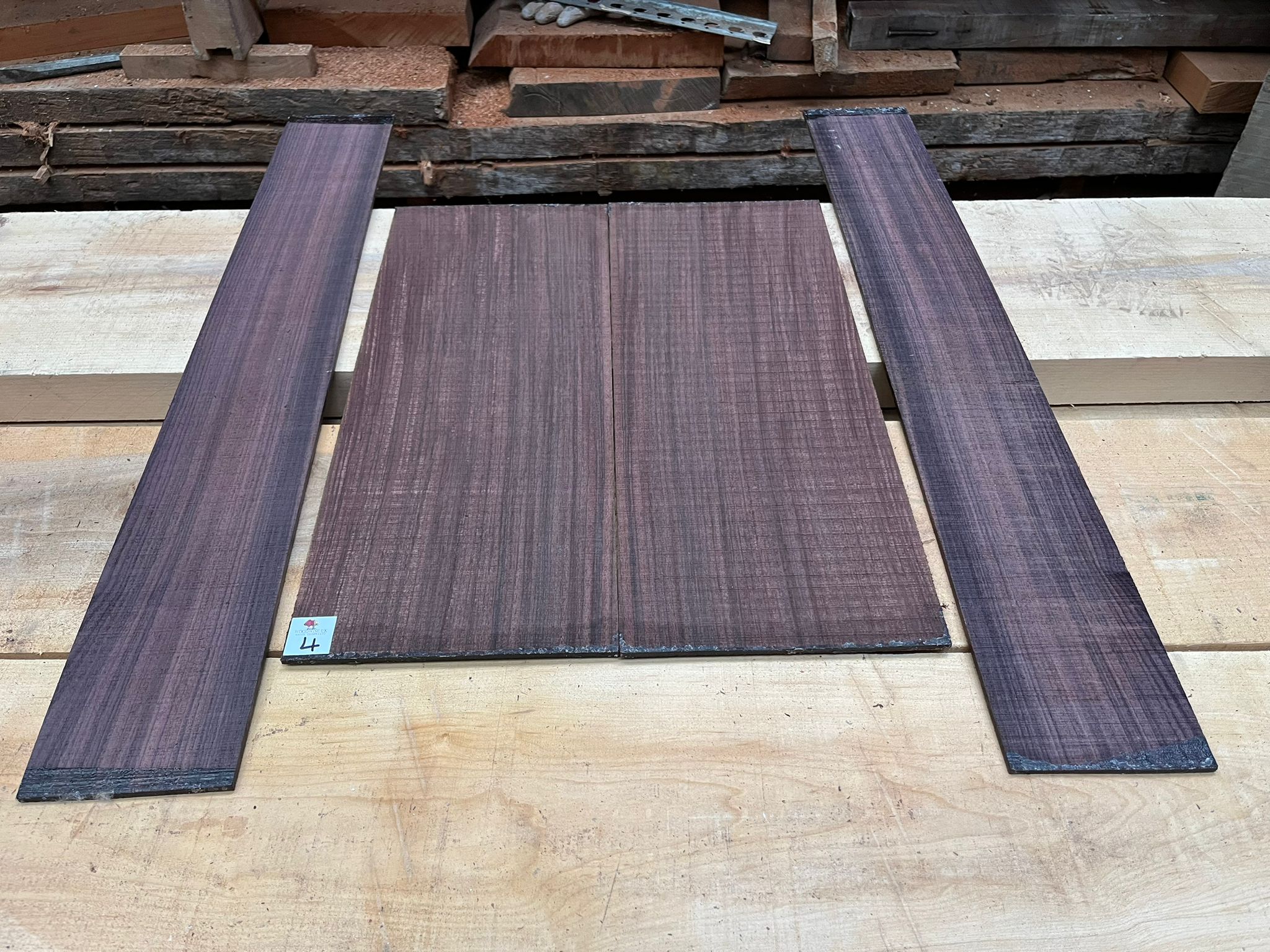 Indian Rosewood Guitar Back and Side Set IR4
