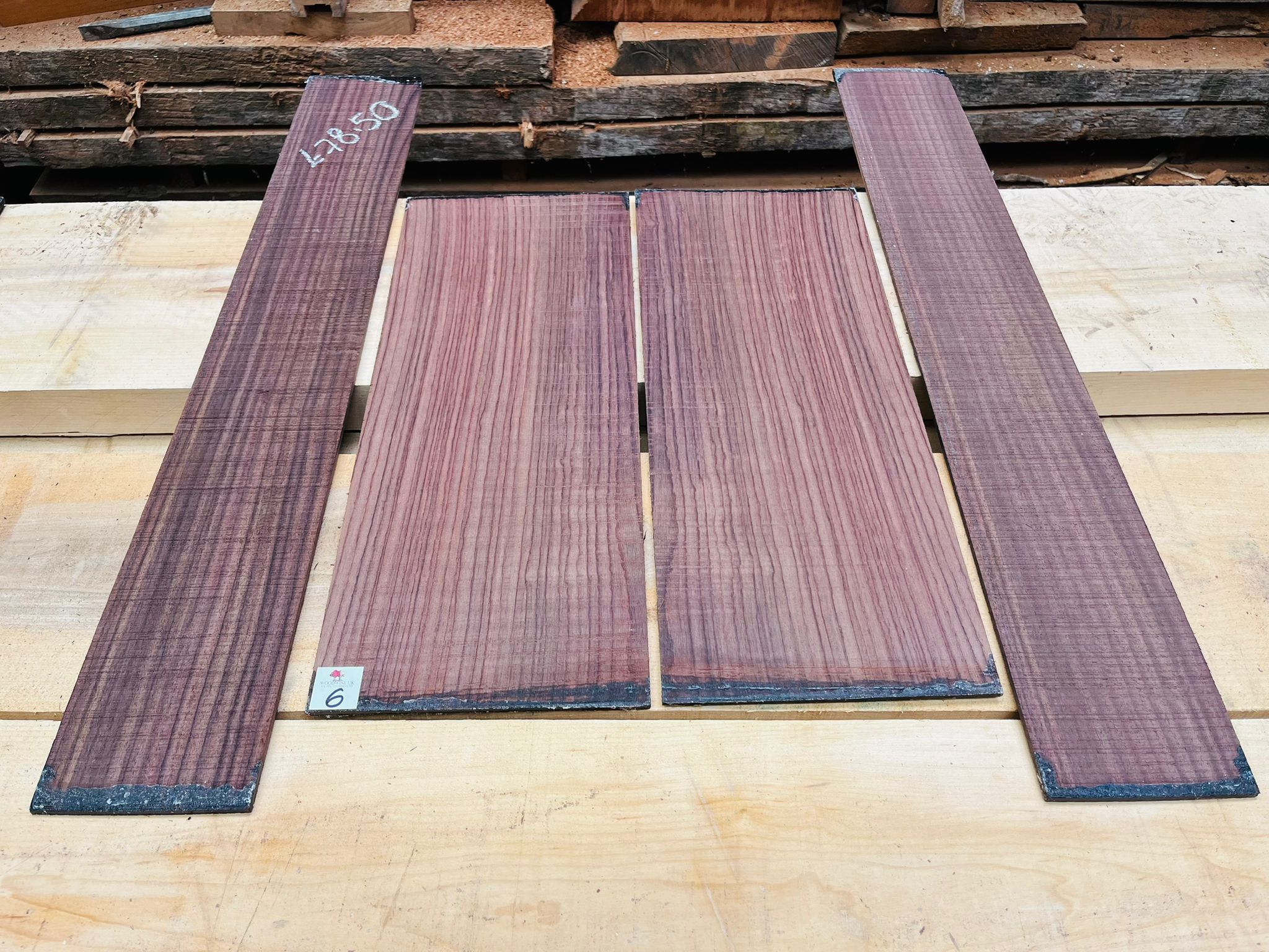 Indian Rosewood Guitar Back and Side Set IR6