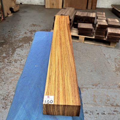 Zebrano Guitar Neck 910x110x45 mm