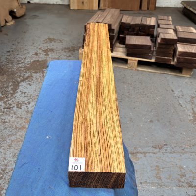 Zebrano Guitar Neck 890x105x44 mm