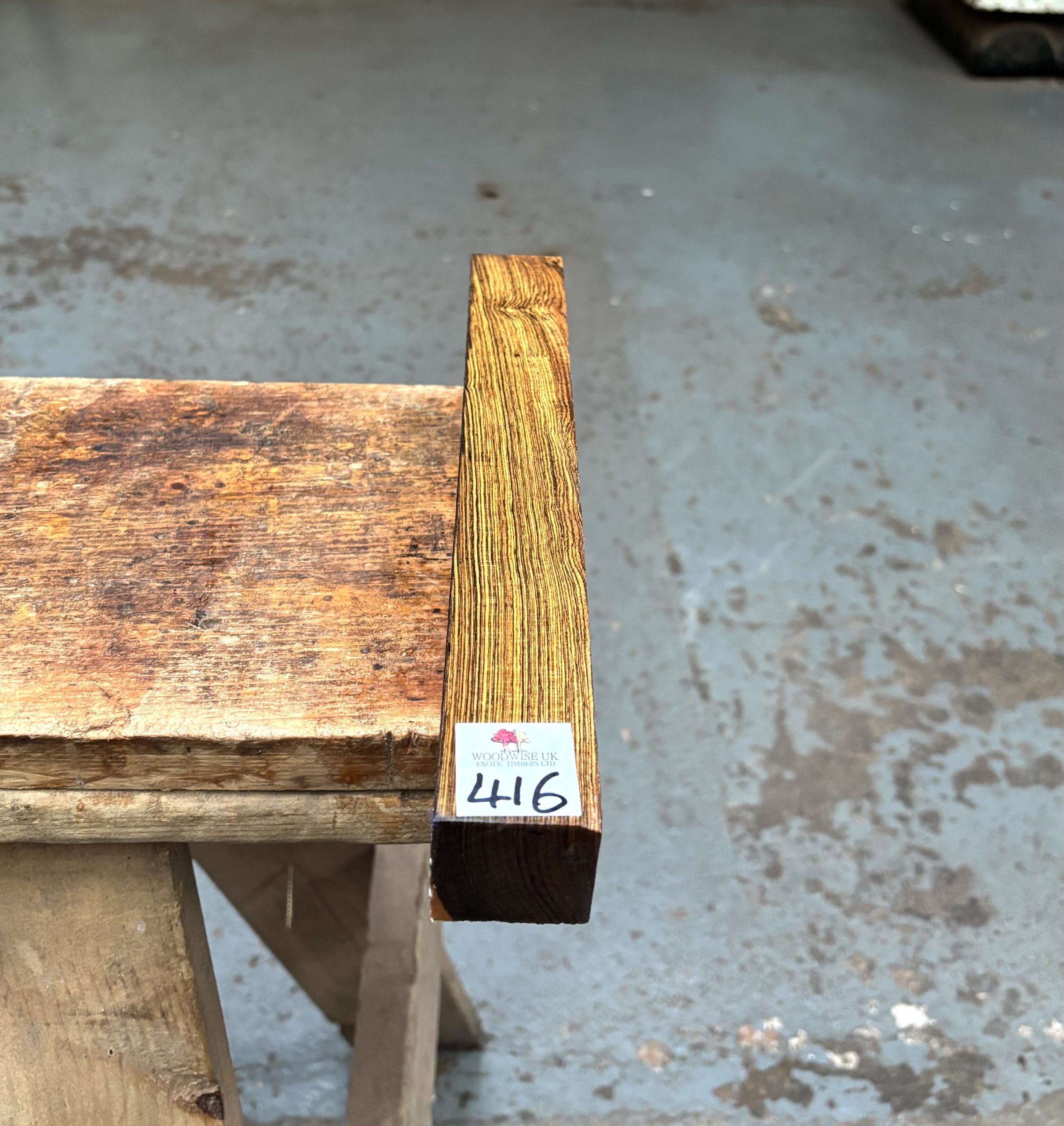 Bocote 1.5x1.5x12 Inches