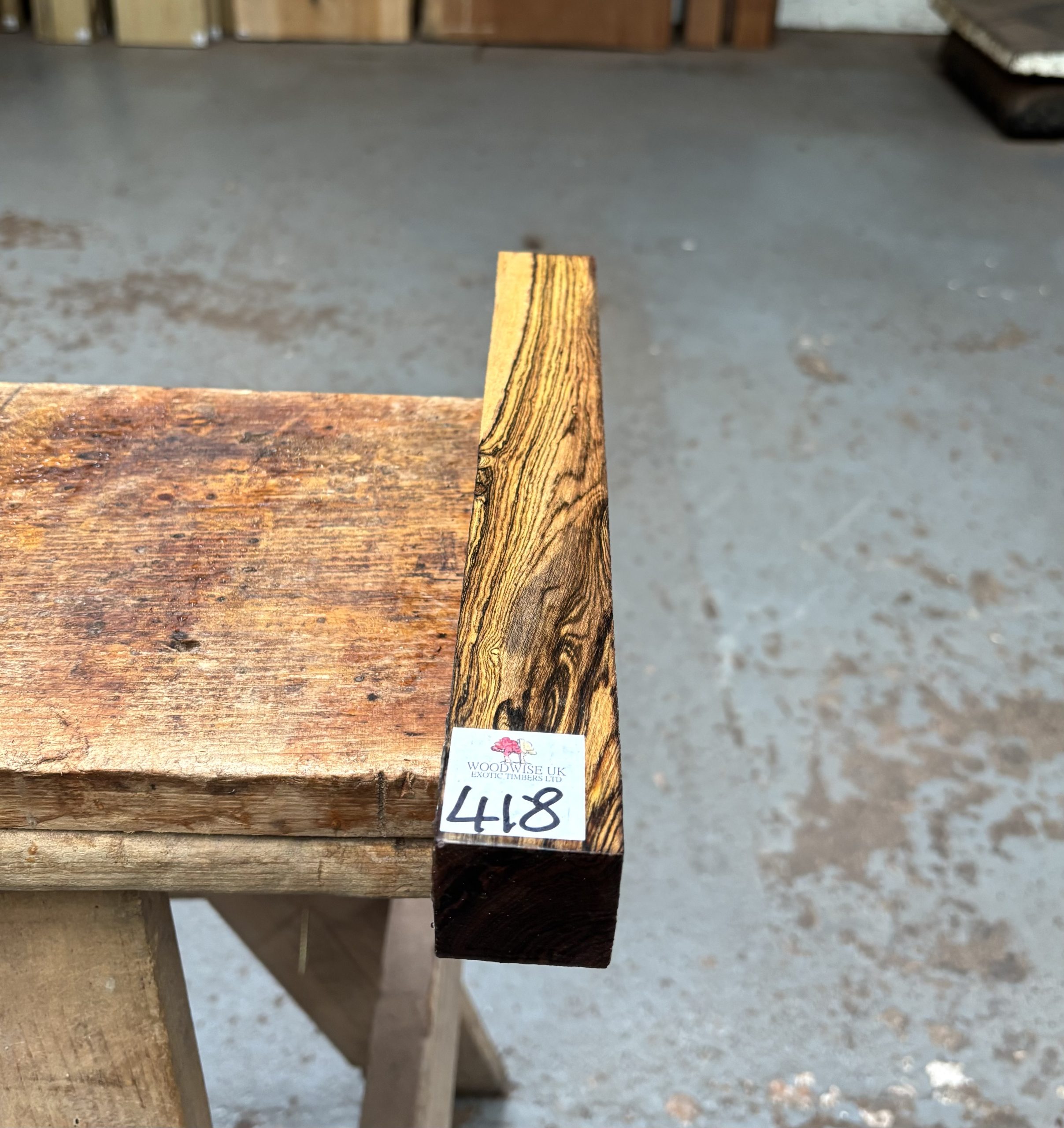 Bocote 1.5x1.5x12 Inches