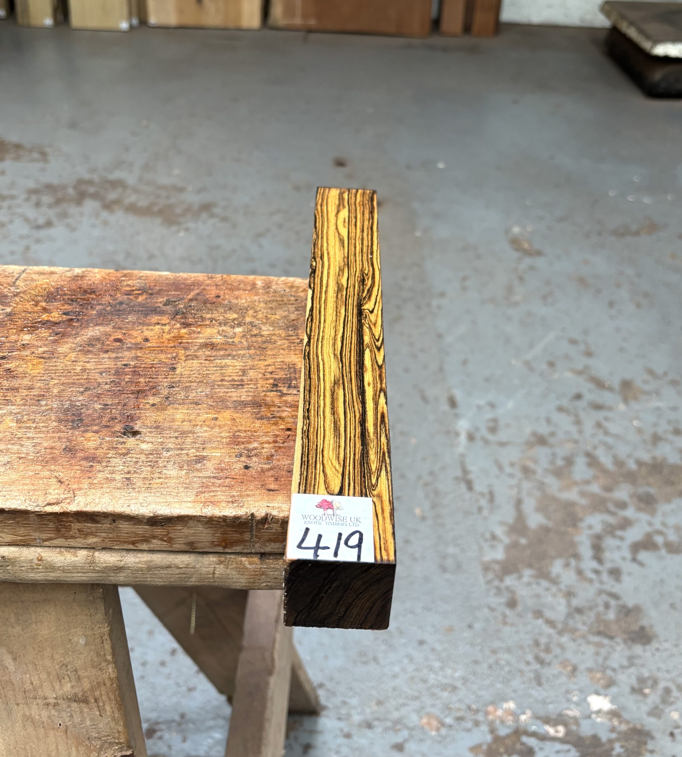 Bocote 1.5x1.5x12 Inches