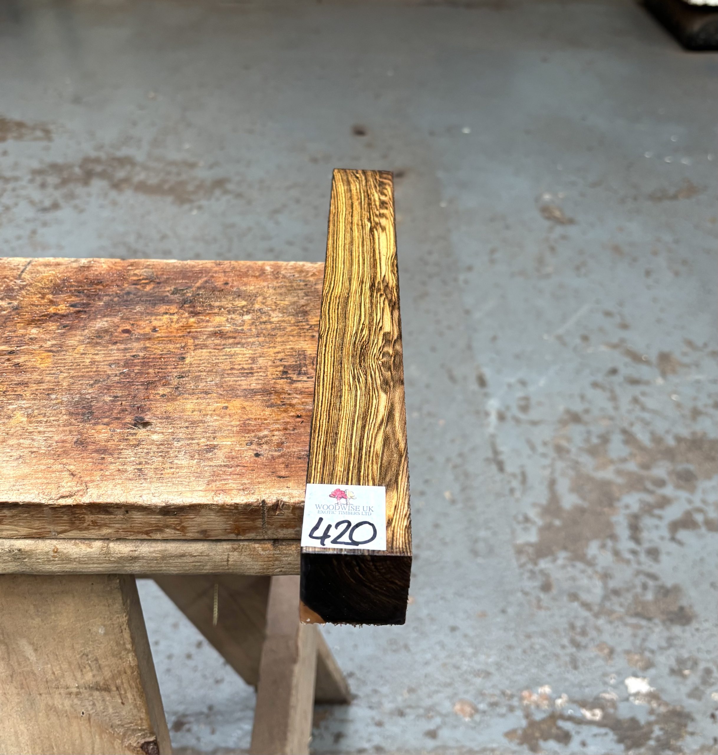 Bocote 1.5x1.5x12 Inches