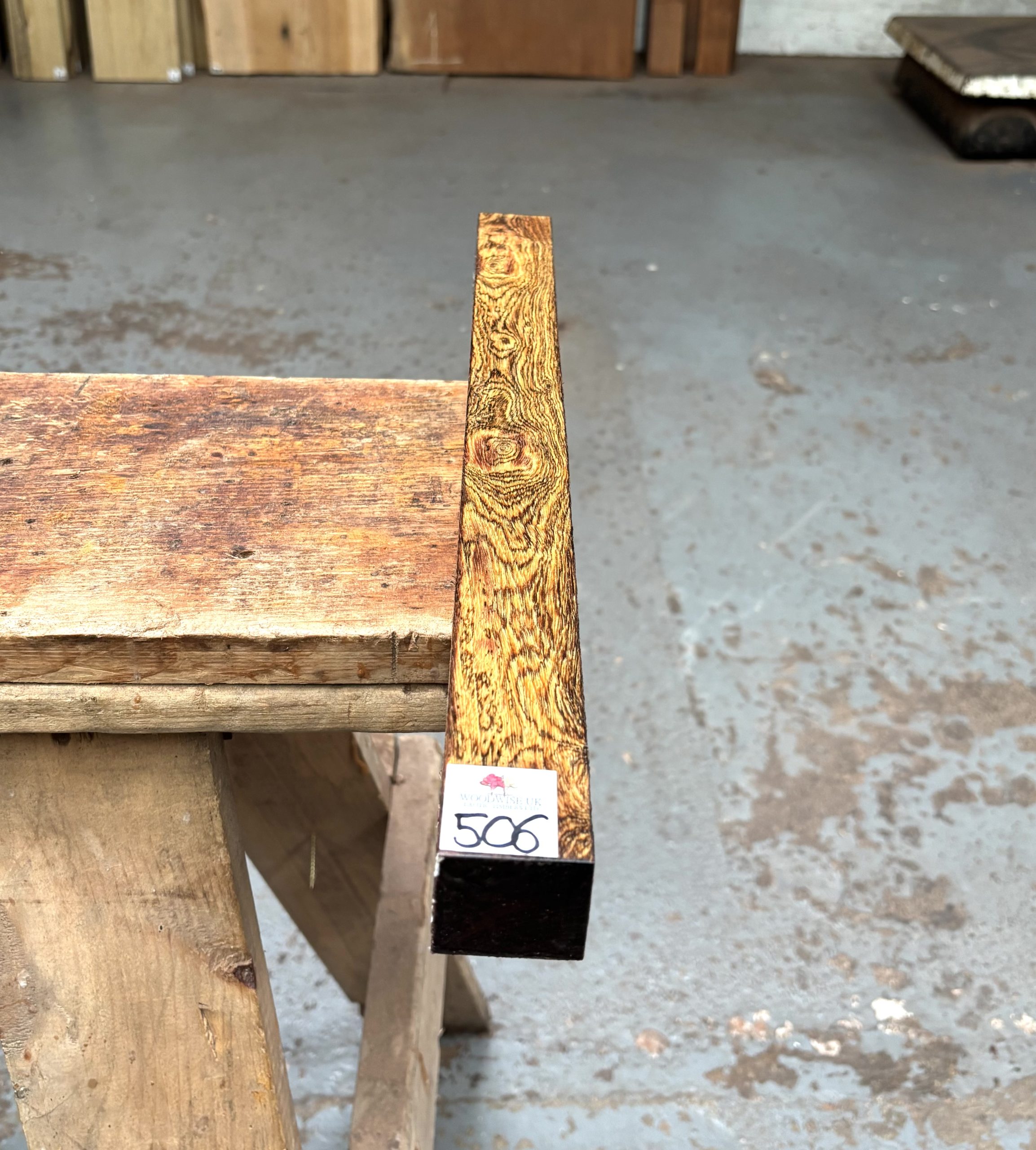 Bocote 1.5x1.5x18 Inches