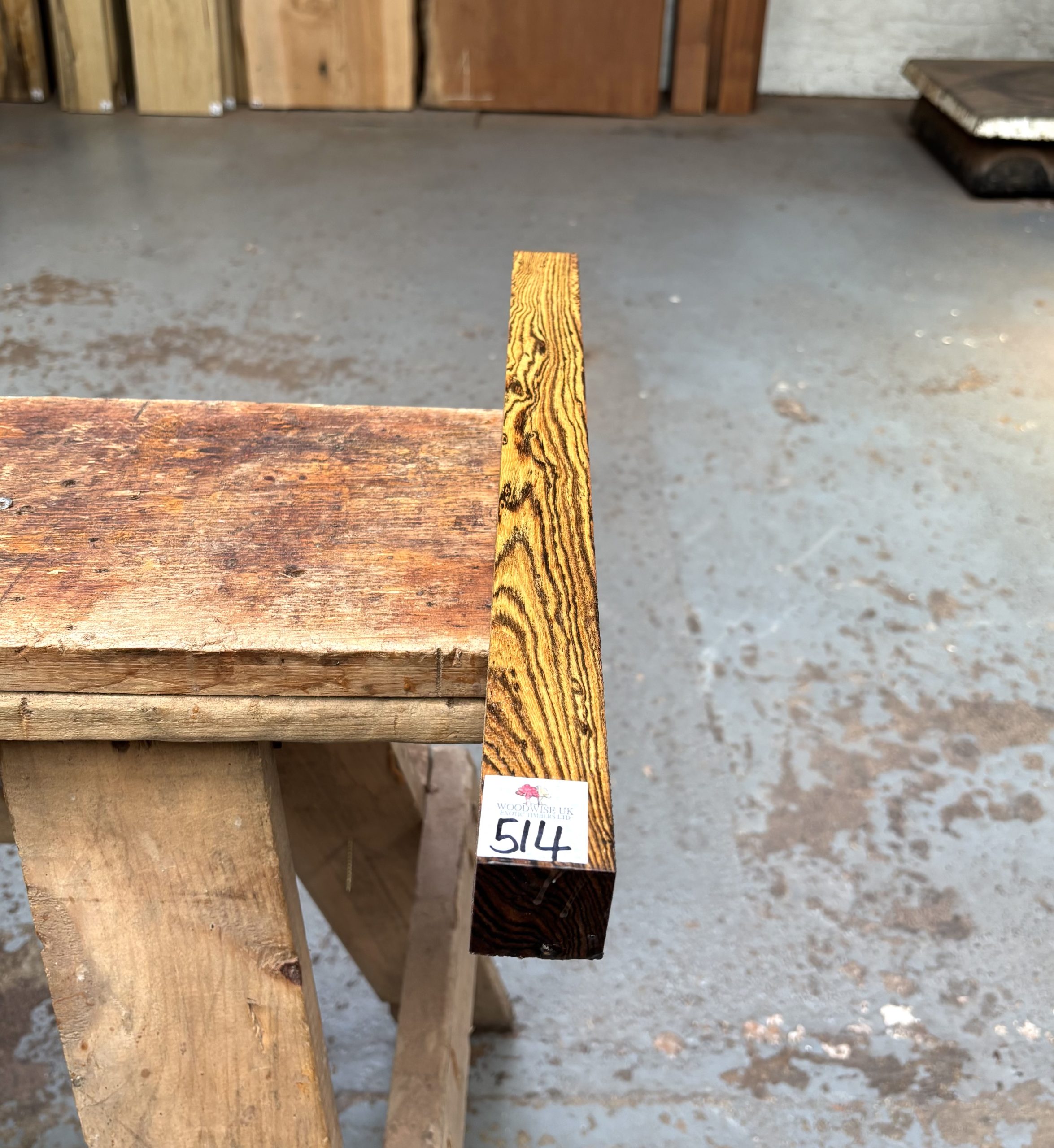 Bocote 1.5x1.5x18 Inches