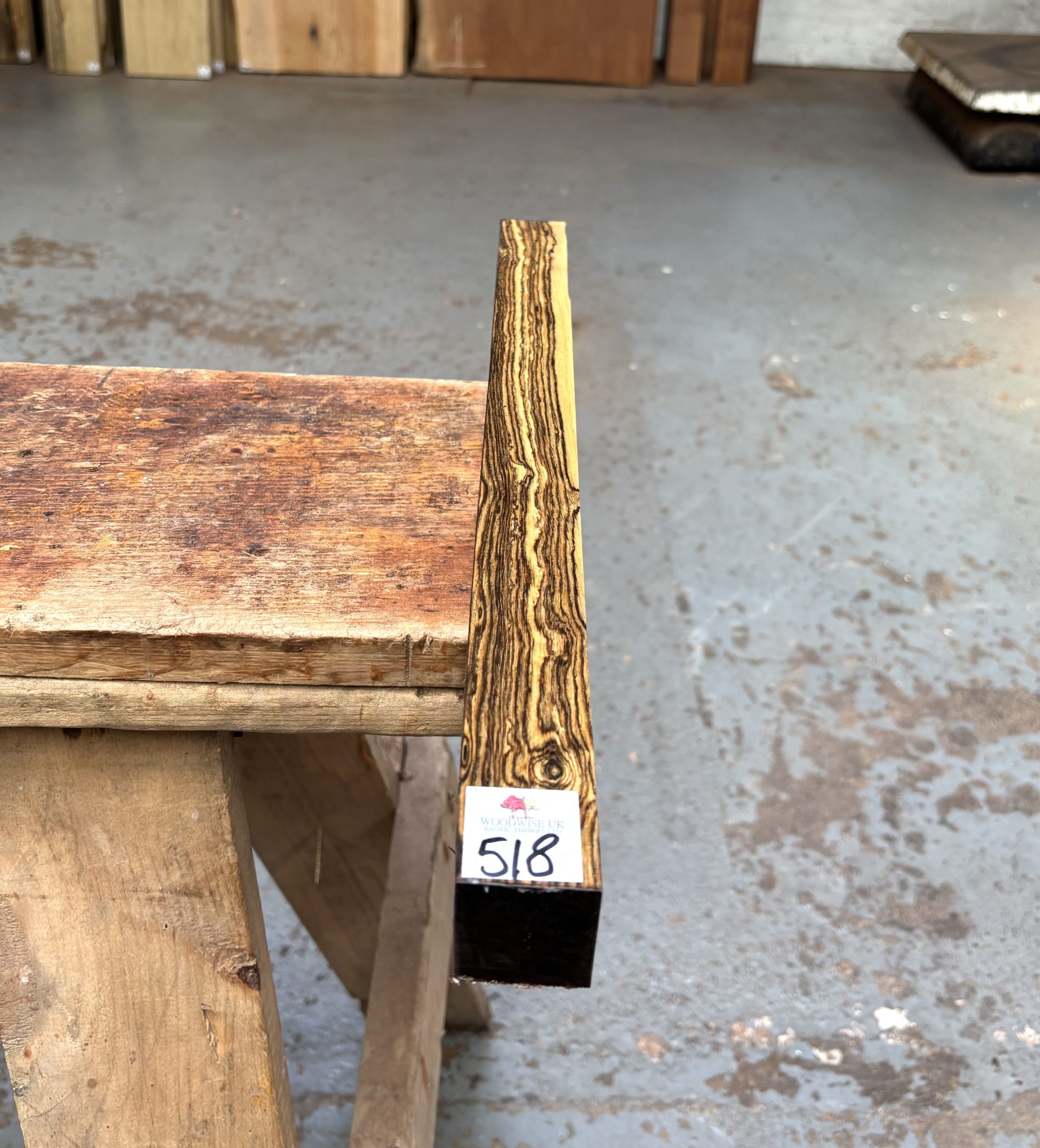 Bocote 1.5x1.5x18 Inches