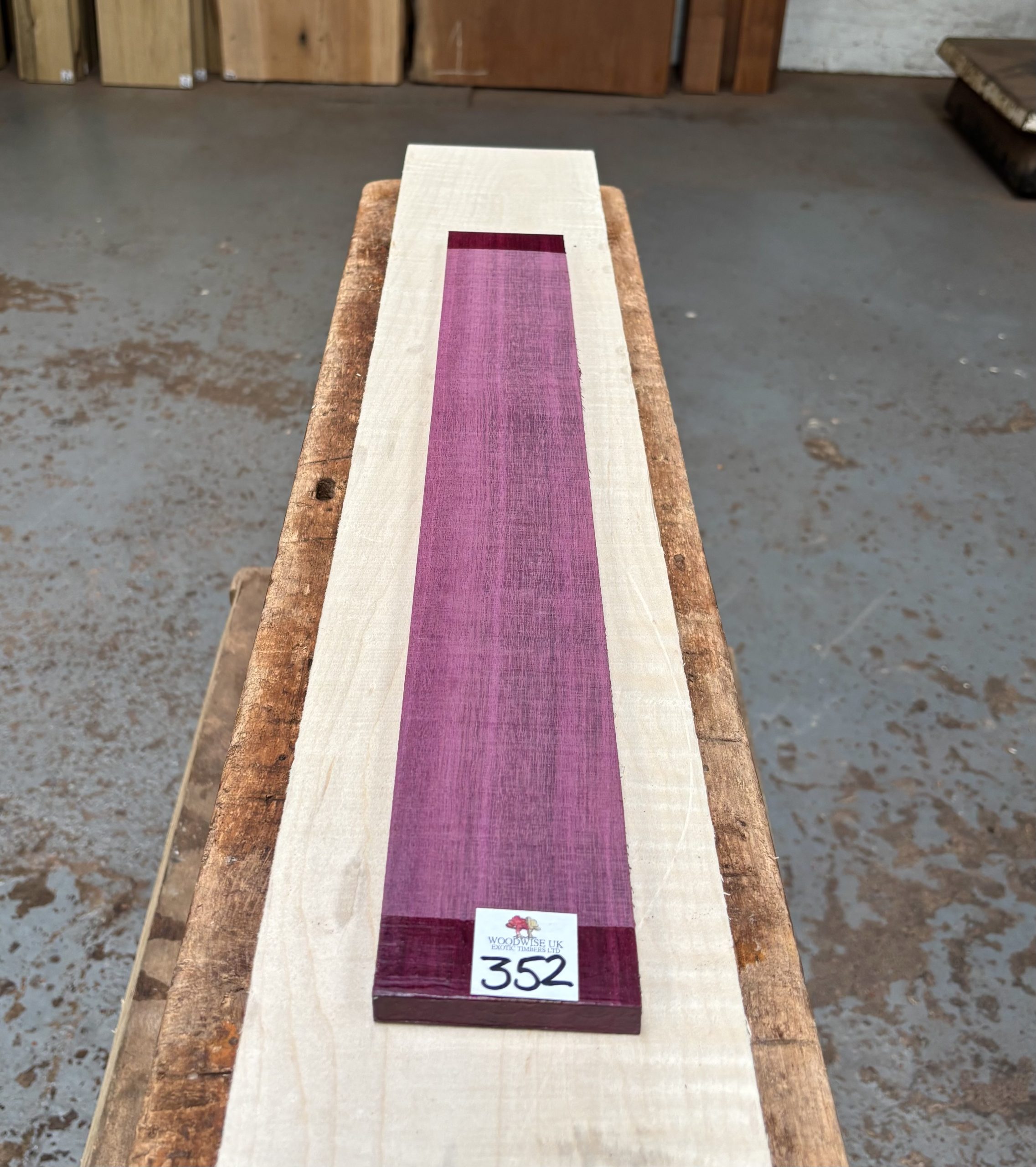 Purpleheart Fingerboard 570x75x11 mm