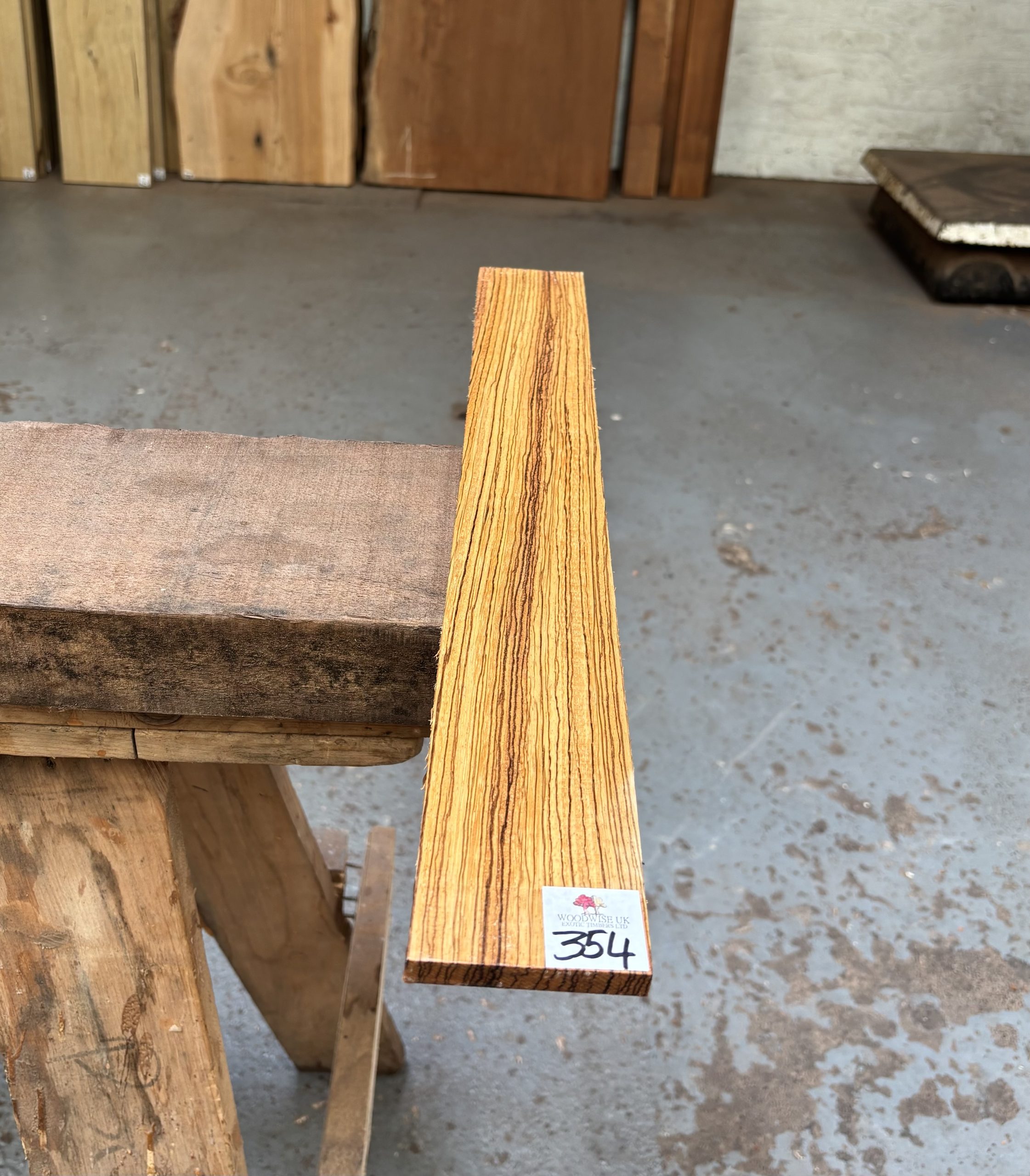 Zebrano Fingerboard 580x70x10 mm