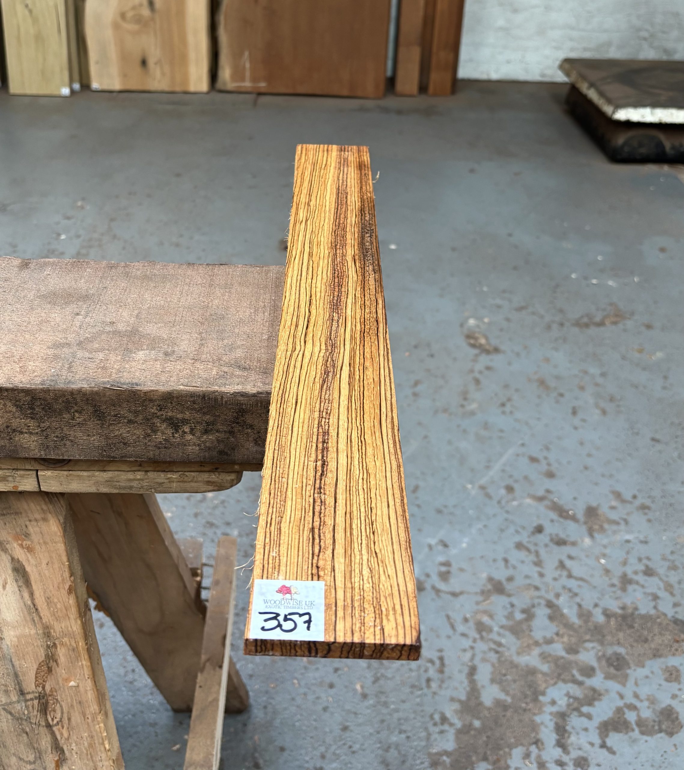 Zebrano Fingerboard 580x70x10 mm