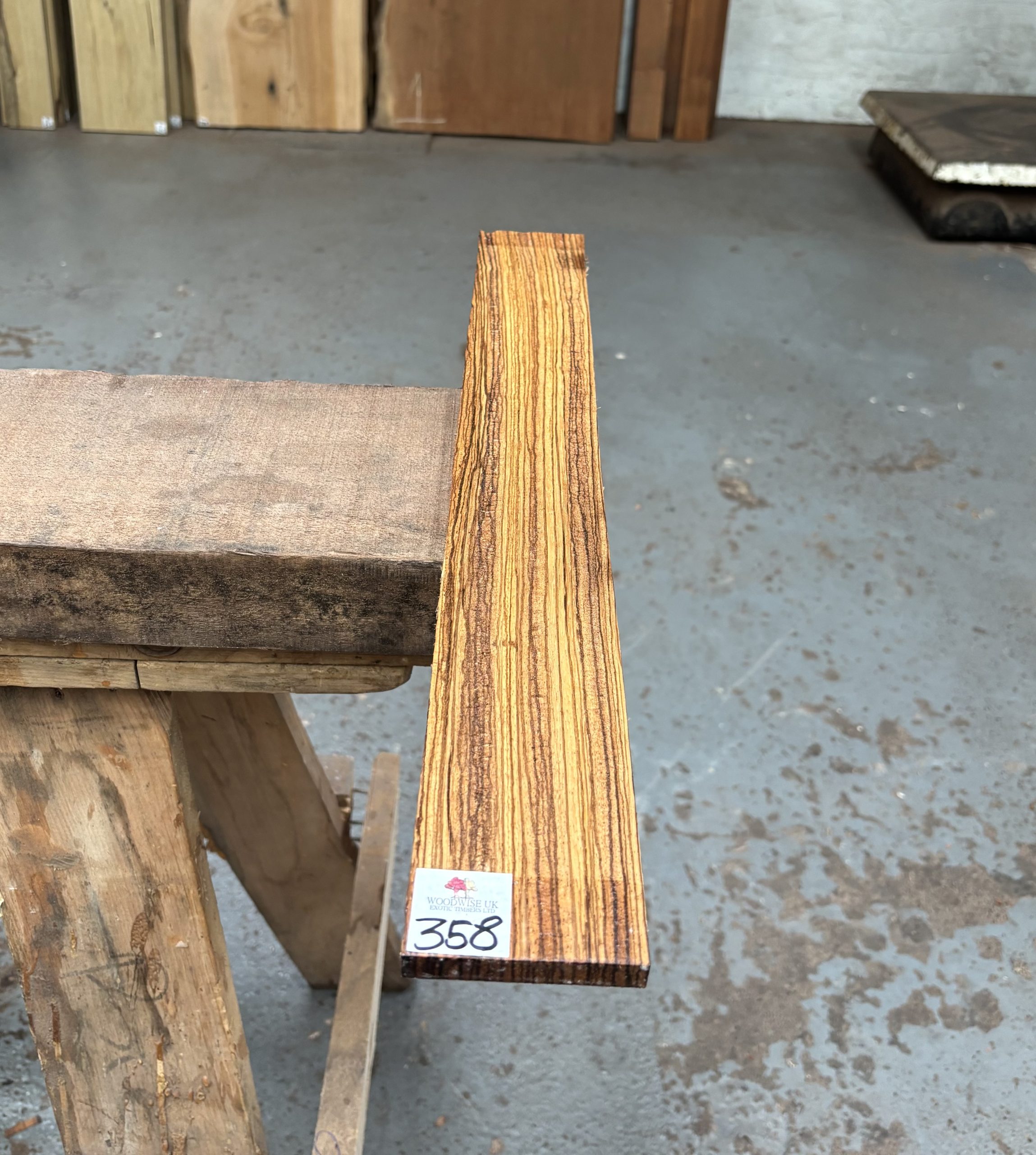 Zebrano Fingerboard 580x70x10 mm