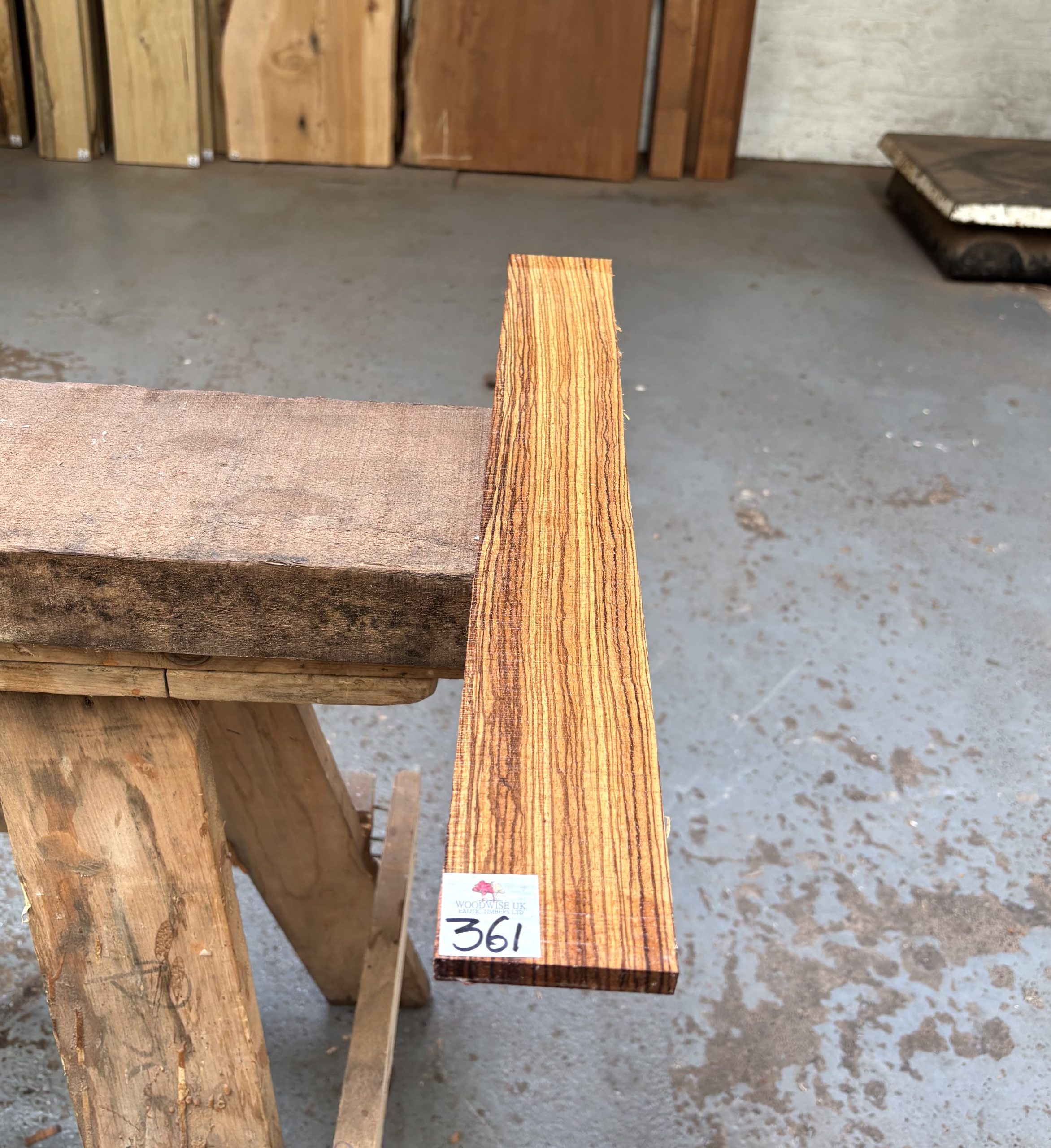 Zebrano Fingerboard 580x70x10 mm