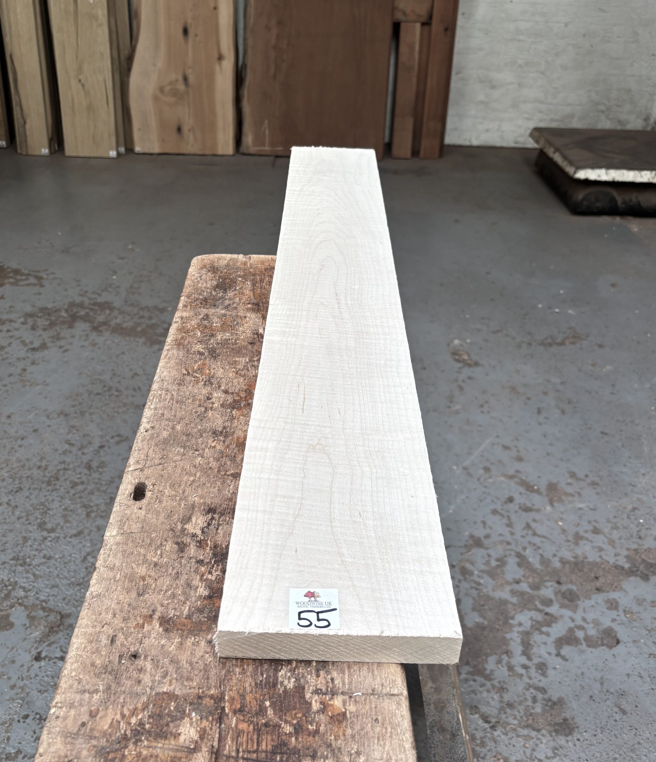 Curly Maple 1010x140x23 mm