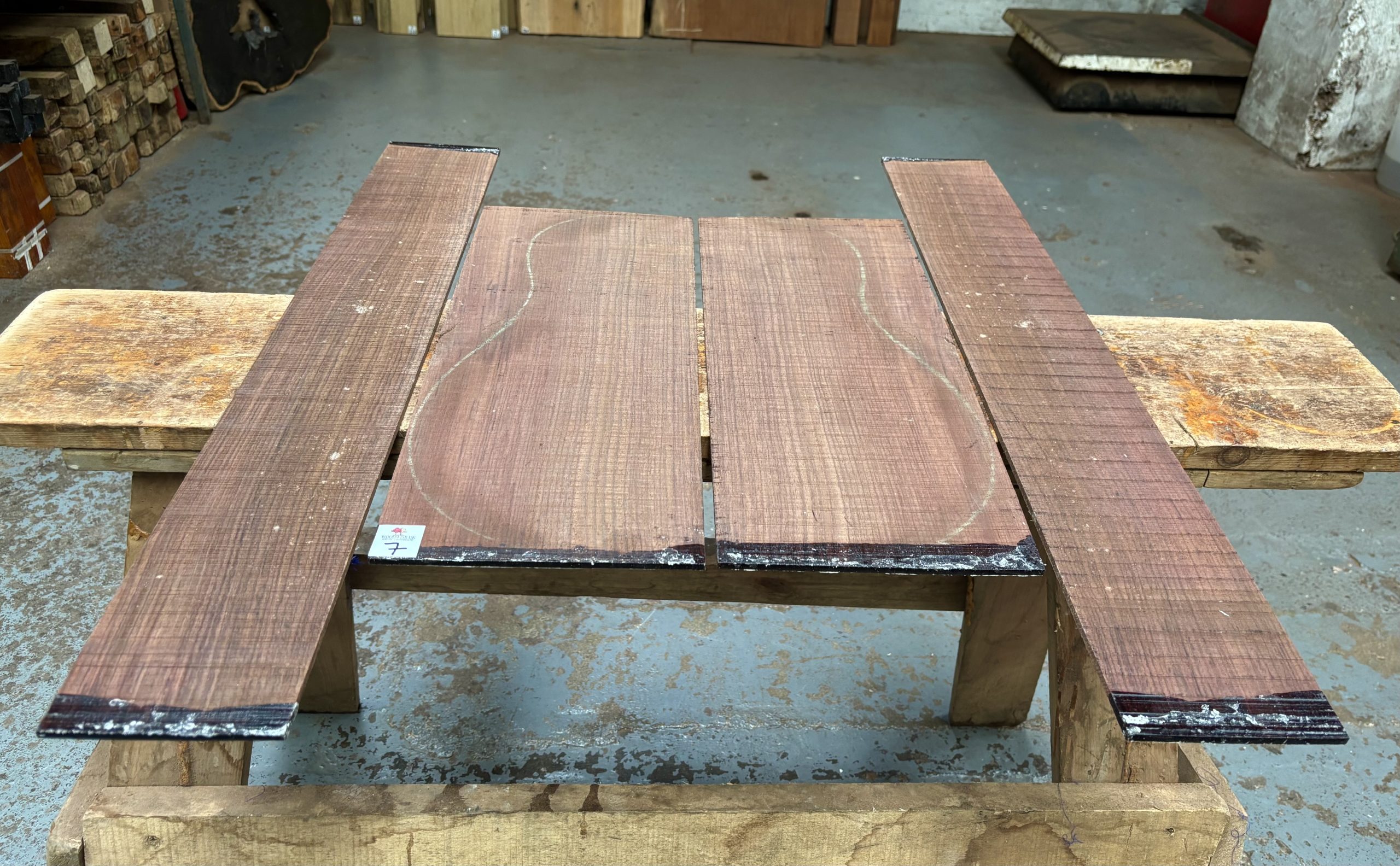 Indian Rosewood Guitar Back and Side Set
