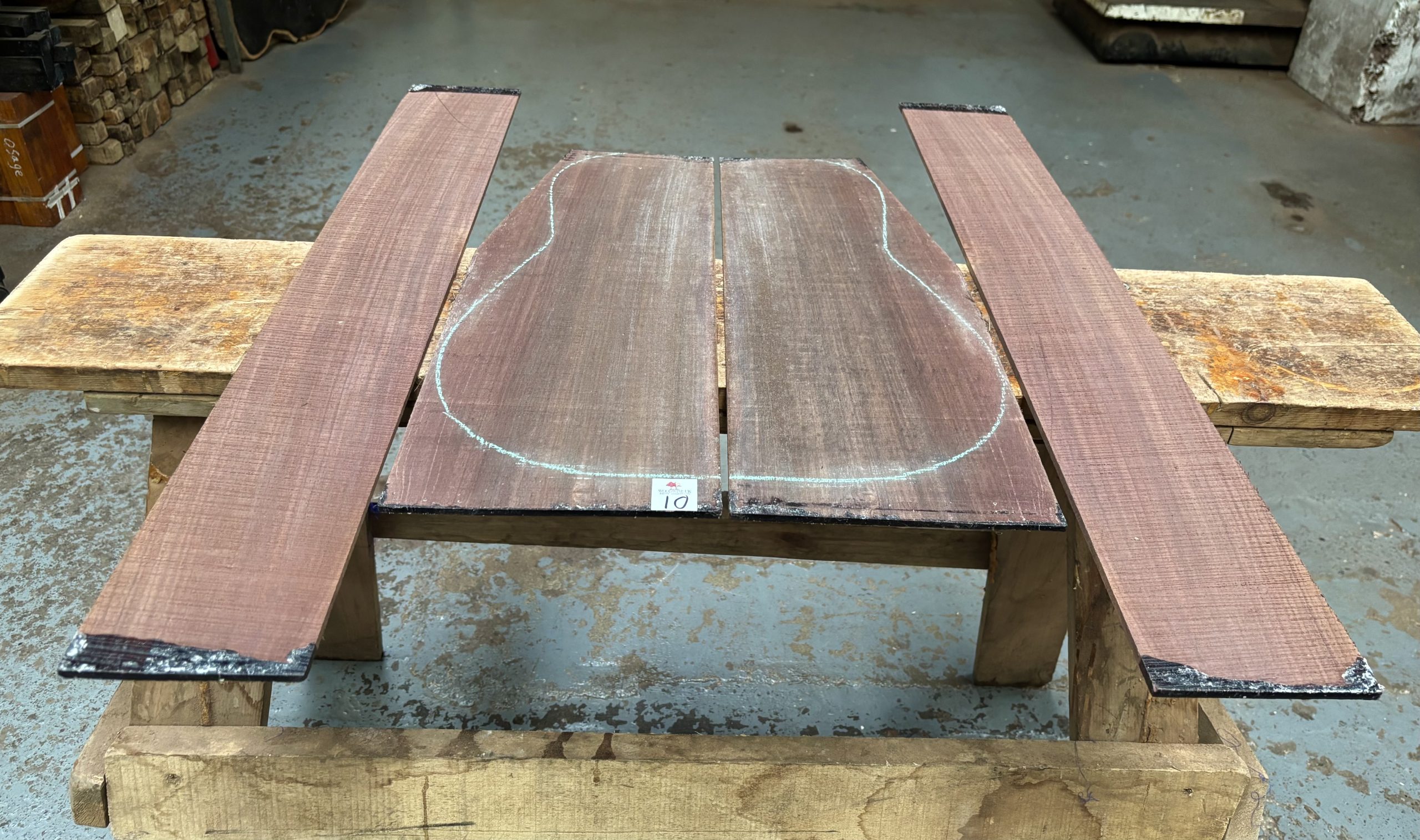 Indian Rosewood Guitar Back and Side Set
