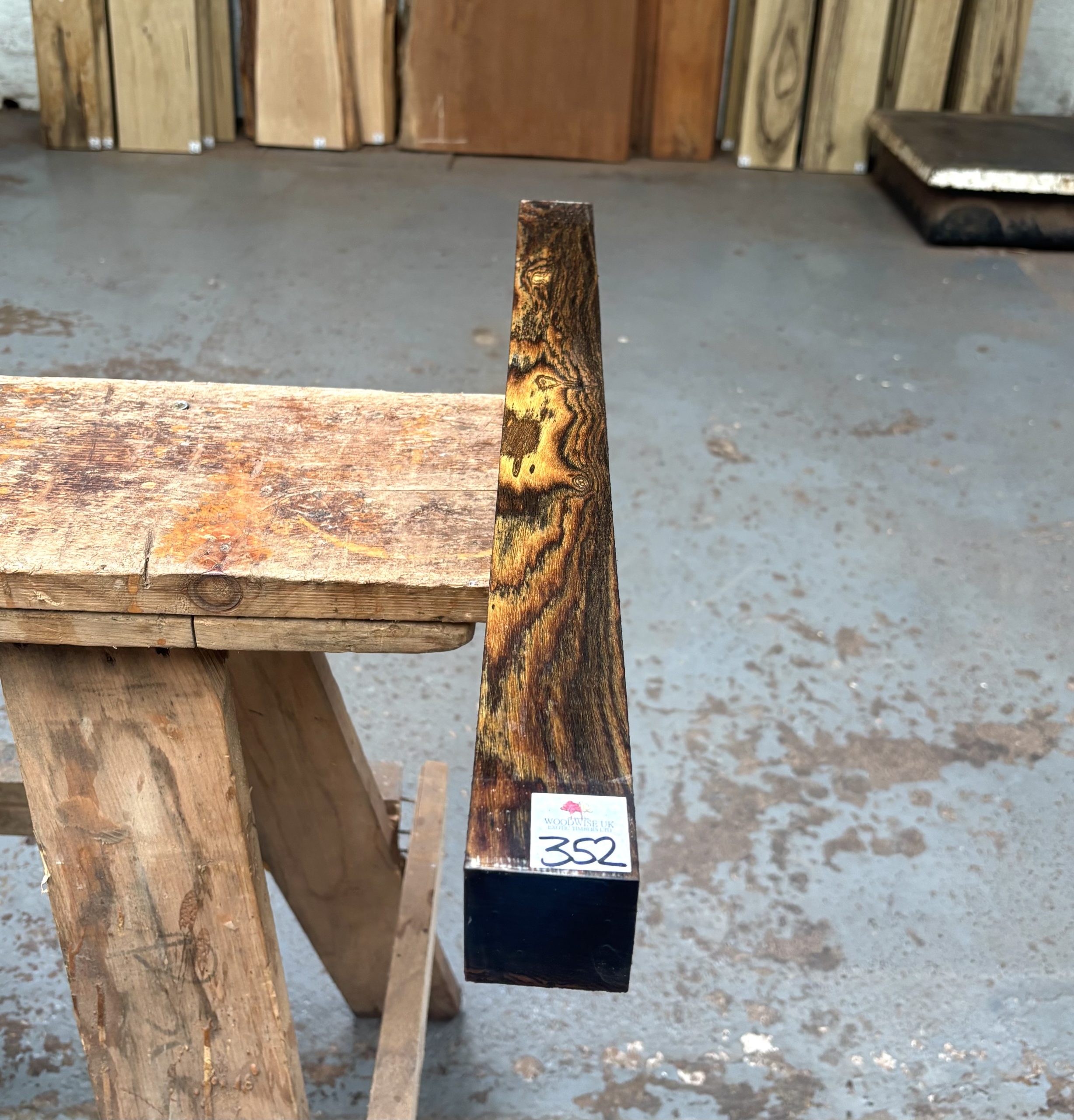Bocote 2x2x24 Inches