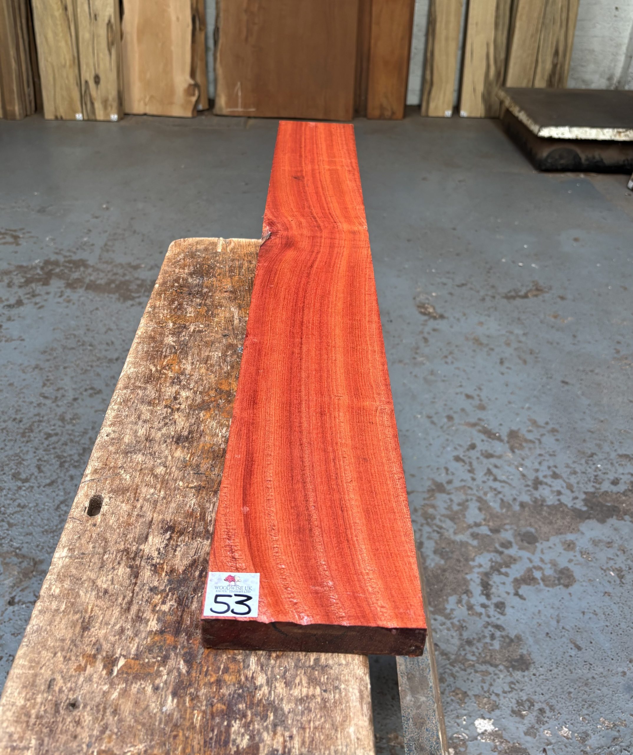 Bloodwood 990x125x25 mm