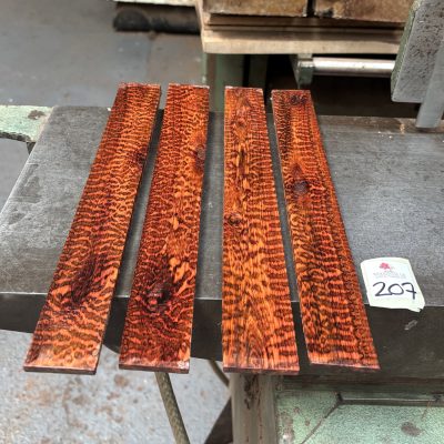 Snakewood Cue Splices 310 mm x 35-38 mm (4 Pieces) AAA GRADE