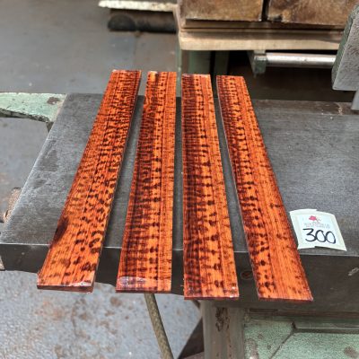 Snakewood Cue Splices 310 mm x 35-40 mm (4 Pieces) AA GRADE