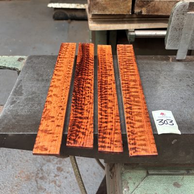 Snakewood Cue Splices 310 mm x 35-40 mm (4 Pieces) AA GRADE