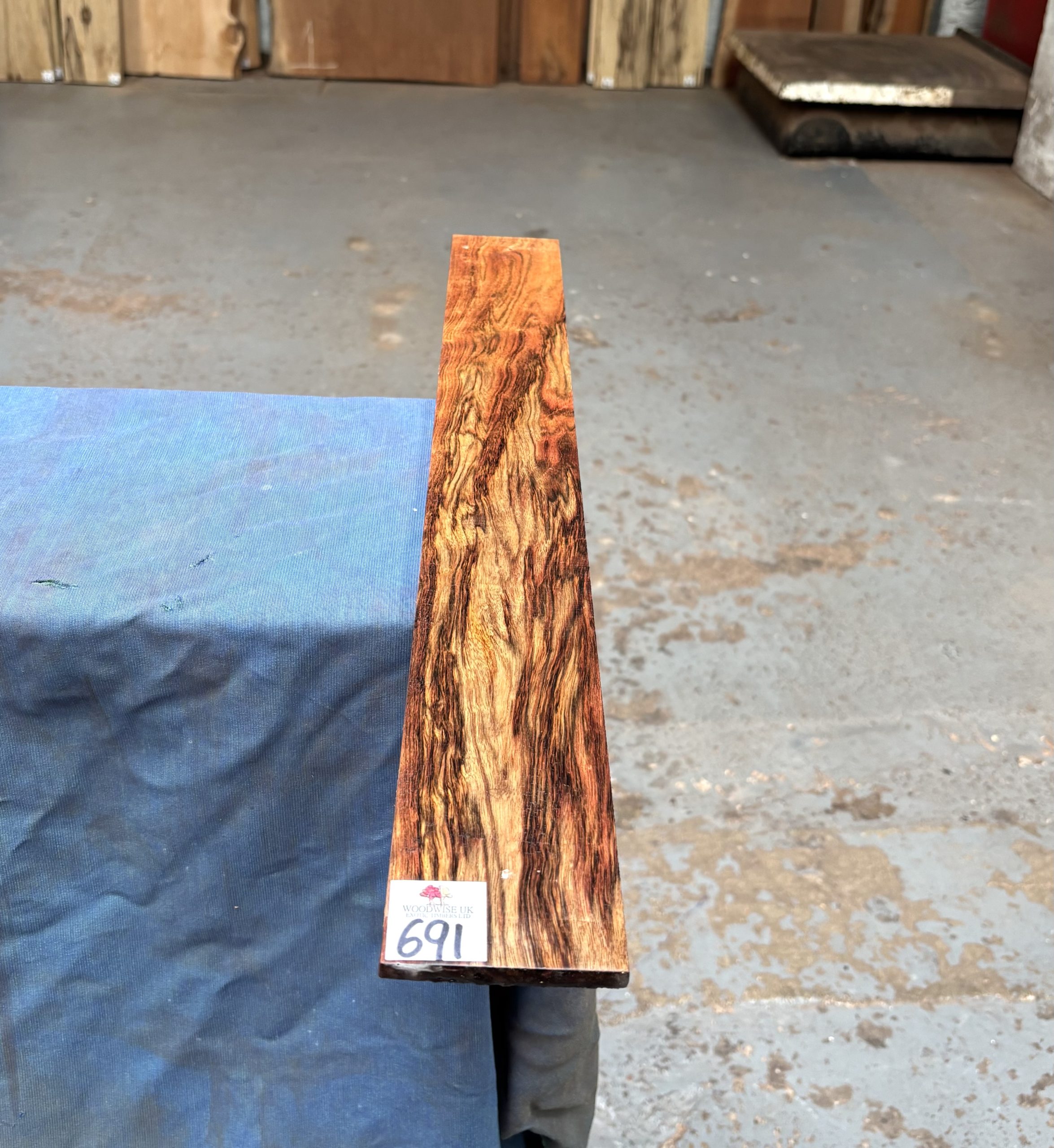 Chechen (Caribbean Rosewood) fingerboard 600x70x9 mm