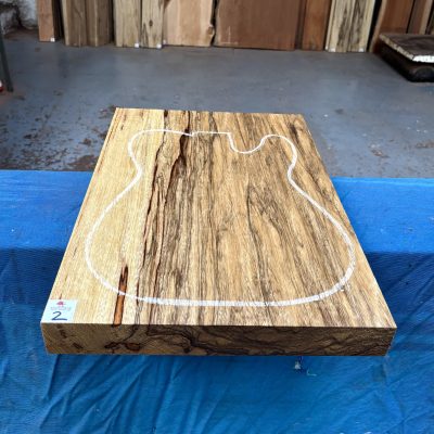 Black Limba / Korina Guitar Body Blank (1 Piece) 530x370x50 mm