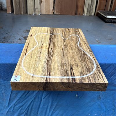 Black Limba / Korina Guitar Body Blank (1 Piece) 545x370x48 mm