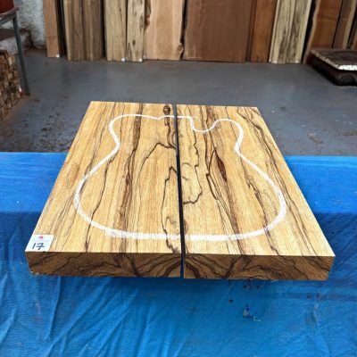 Black Limba / Korina Guitar Body Blank (2 Pieces) 520x415x47 mm