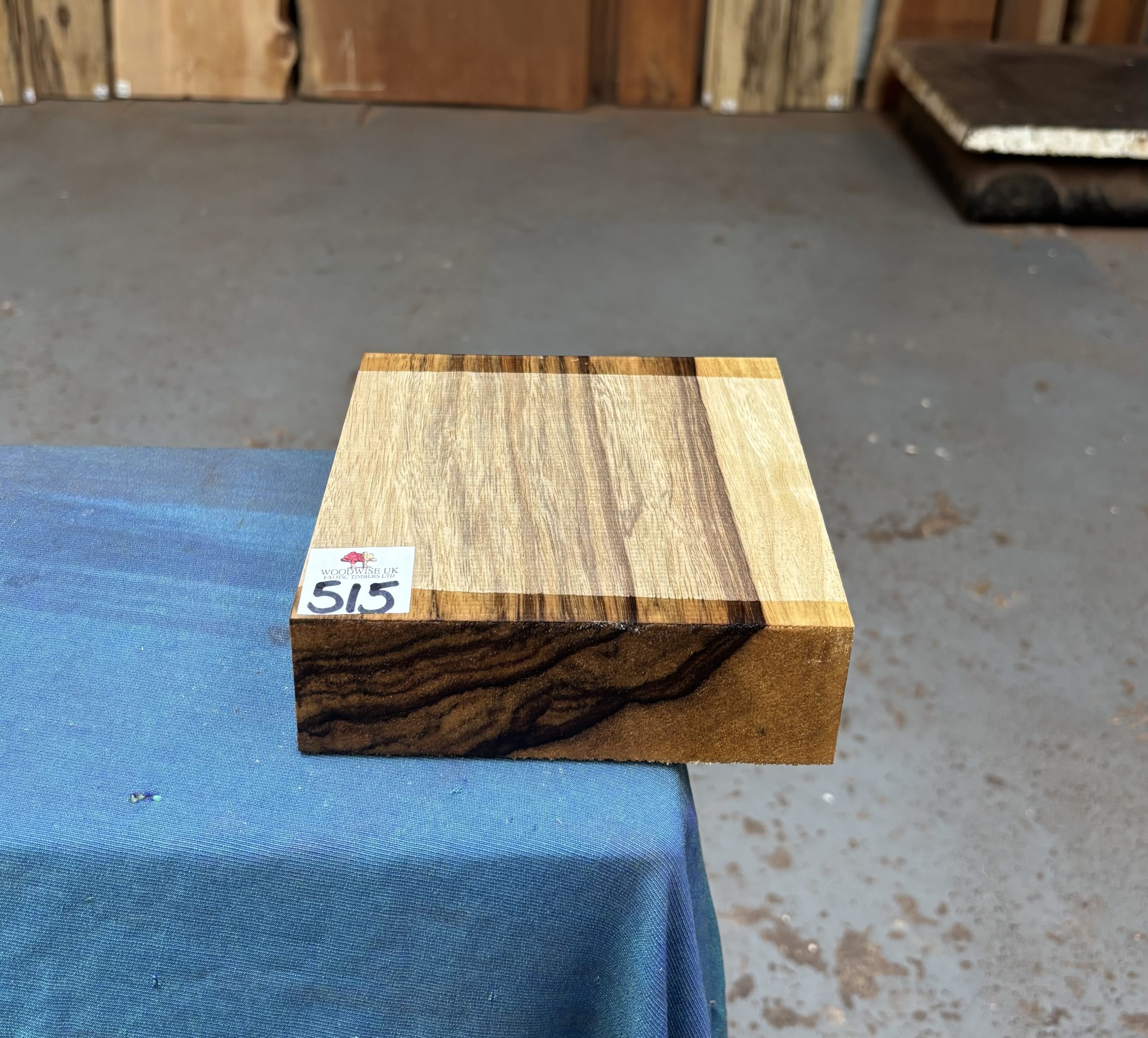 Black Limba / Korina 6x6x2 Inches
