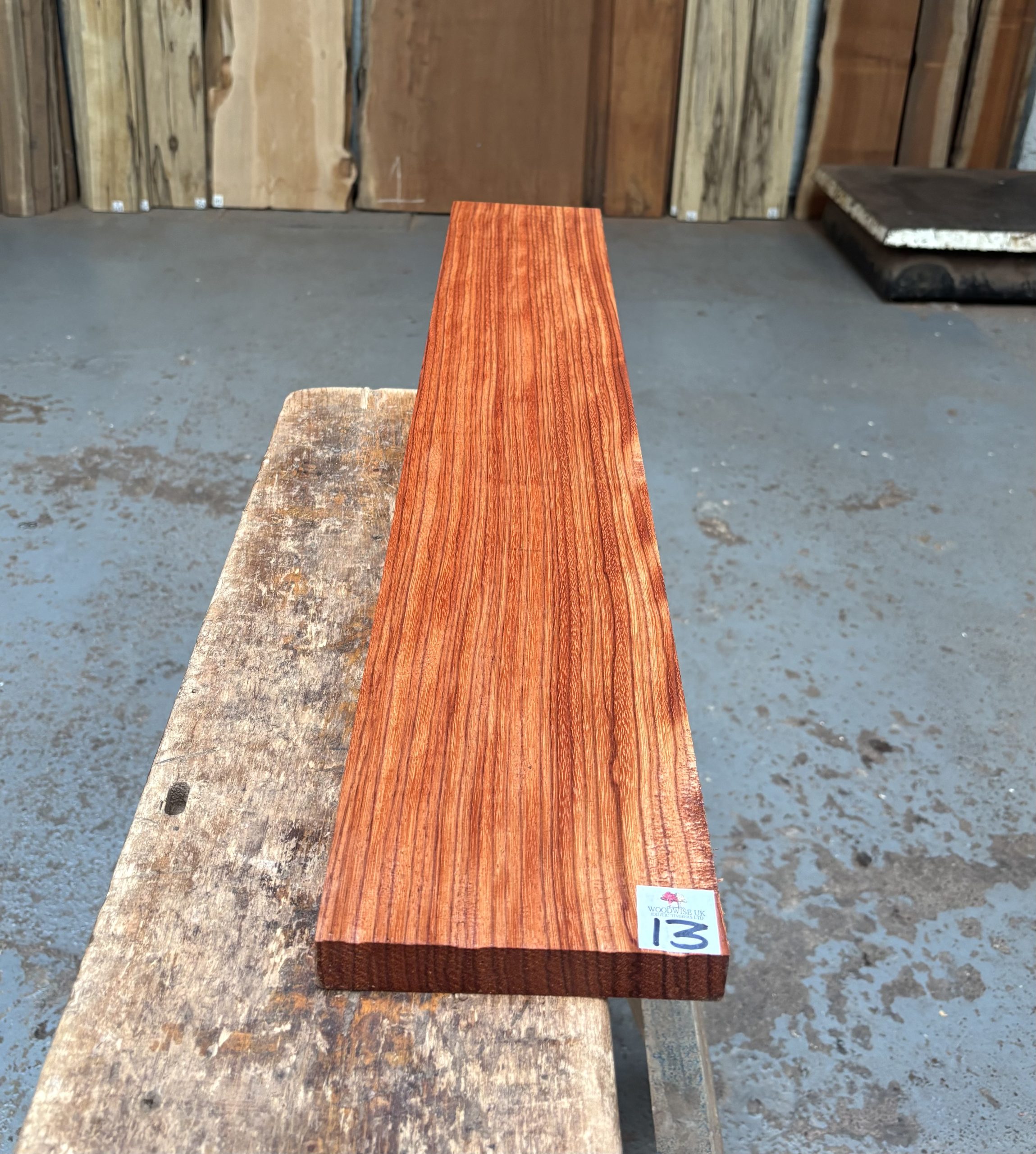 Ebiara (Red Zebrawood) 1000x155x24 mm