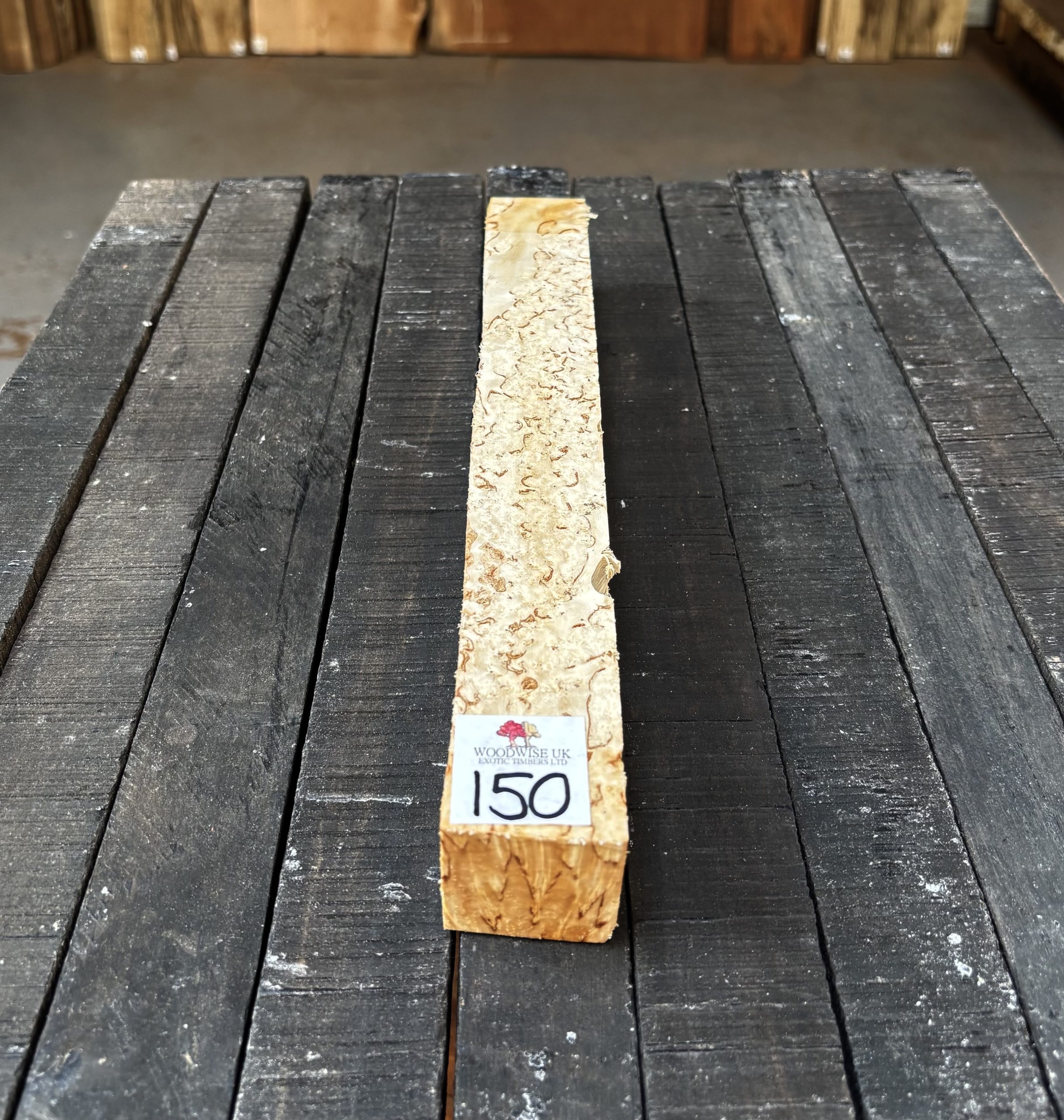 Curly Masur Birch A Grade 38x38x310 mm