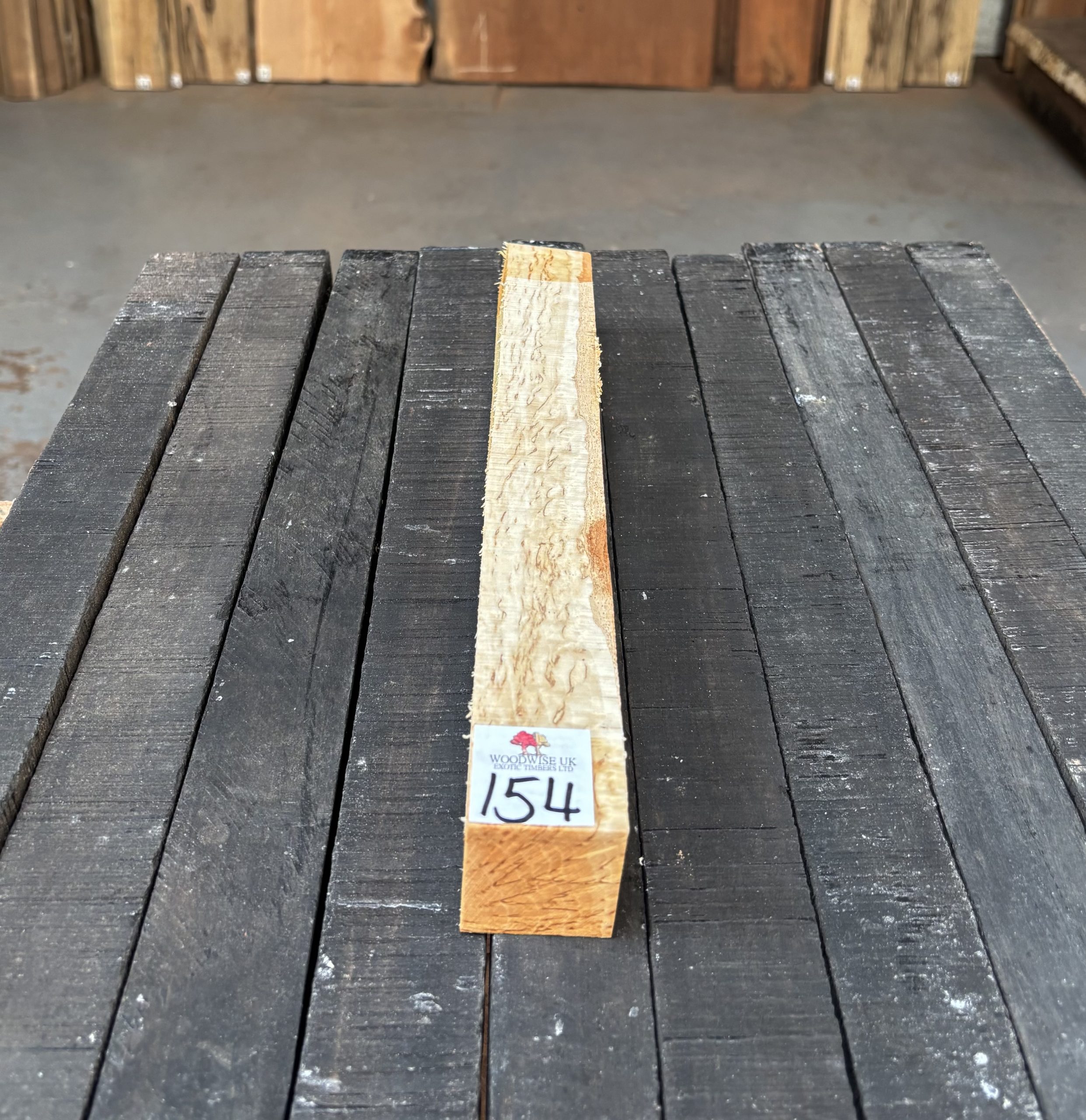 Curly Masur Birch A Grade 38x38x310 mm