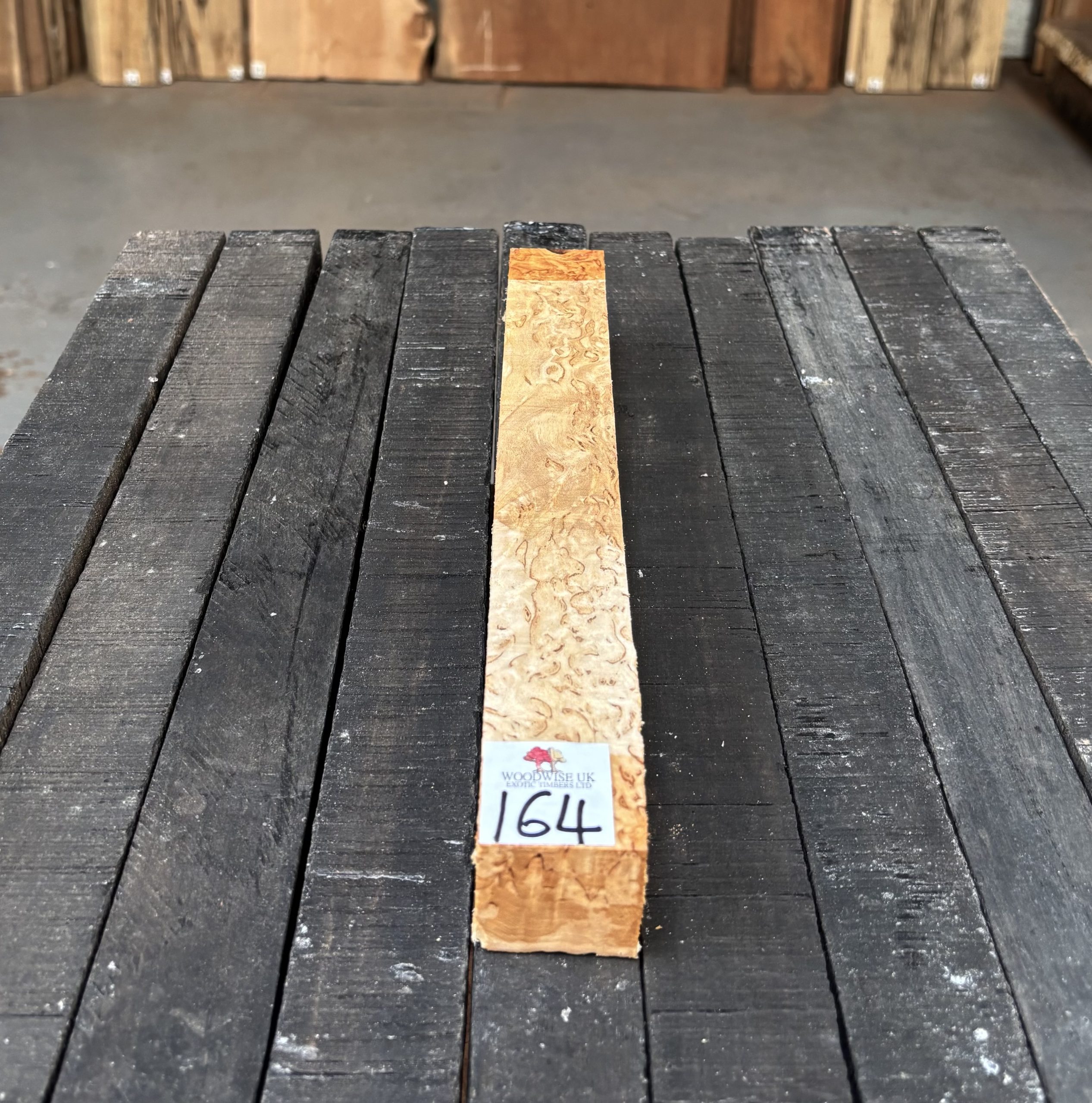 Curly Masur Birch A Grade 38x38x300 mm