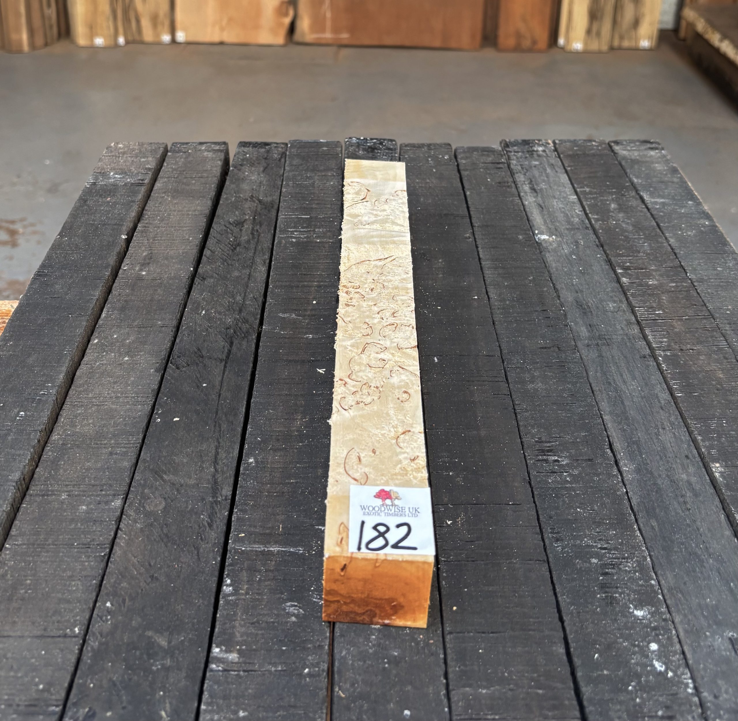 Curly Masur Birch B Grade 37x37x305 mm