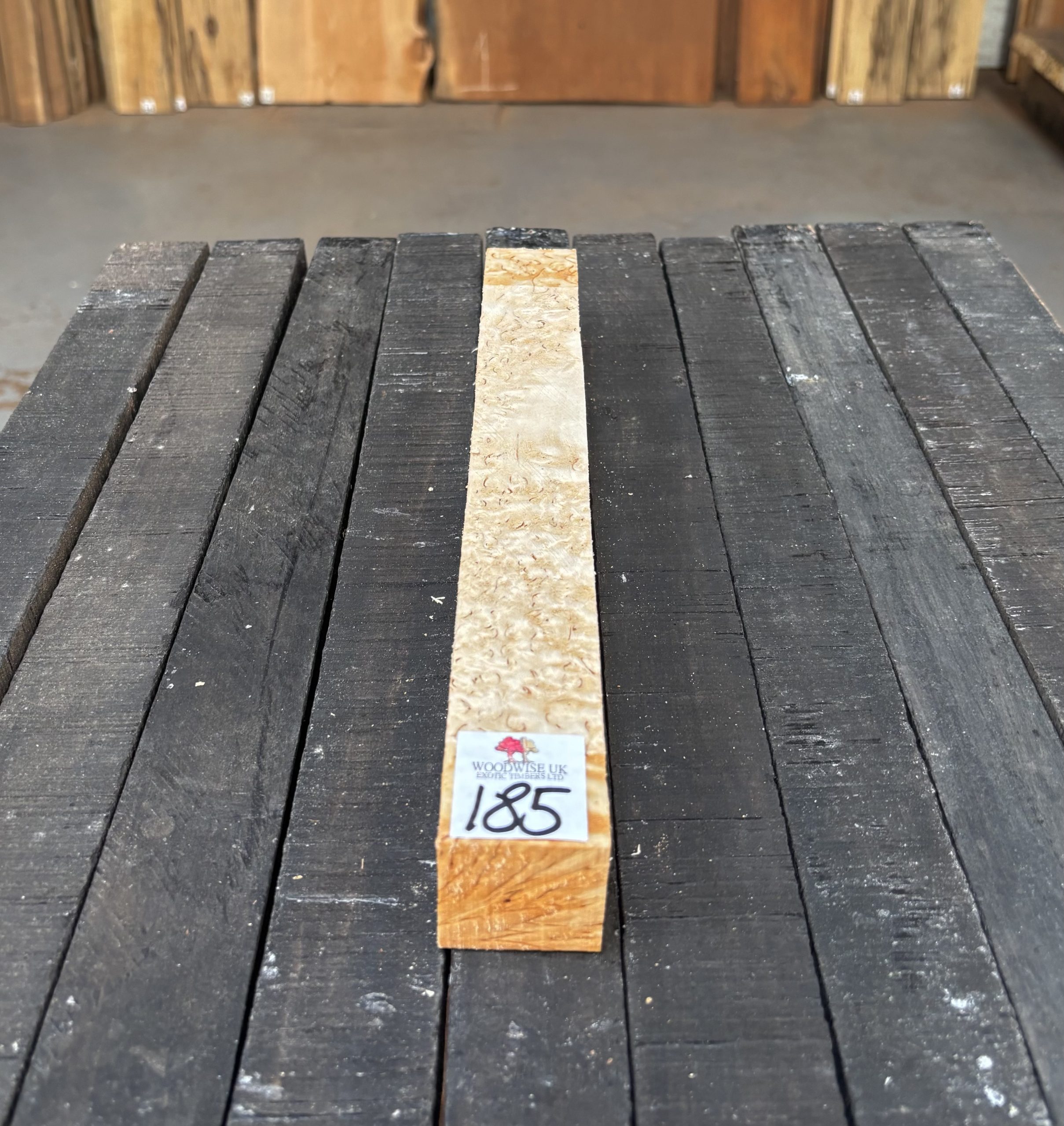 Curly Masur Birch B Grade 36x36x295 mm