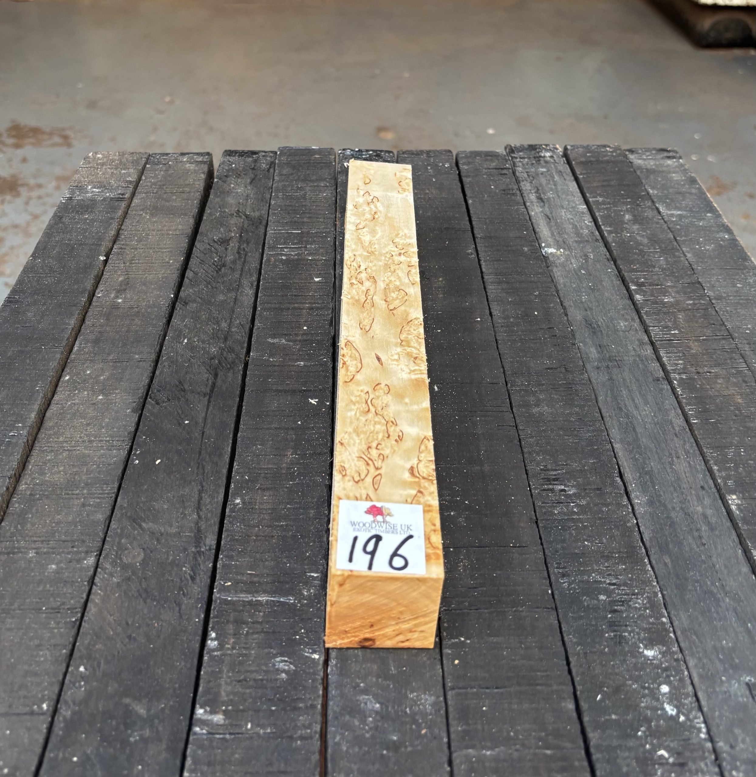 Curly Masur Birch B Grade 37x37x300 mm
