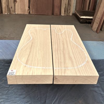 Swamp Ash 2 Piece Guitar Body Blanks 530x360x46 mm