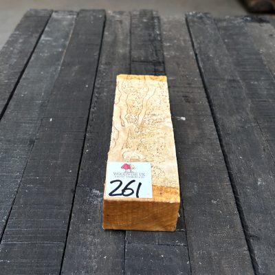 Curly Masur Birch Knife Blank 145x48x33 mm